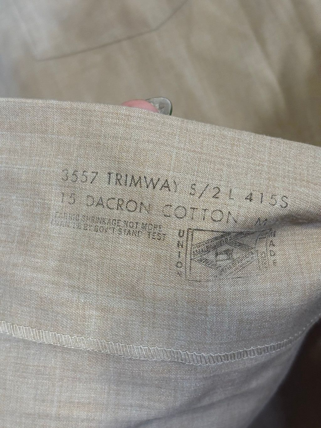 Arrow Vintage Arrow Shirt Minimal Tan Embroidered M Size US M / EU 48-50 / 2 - 9 Thumbnail