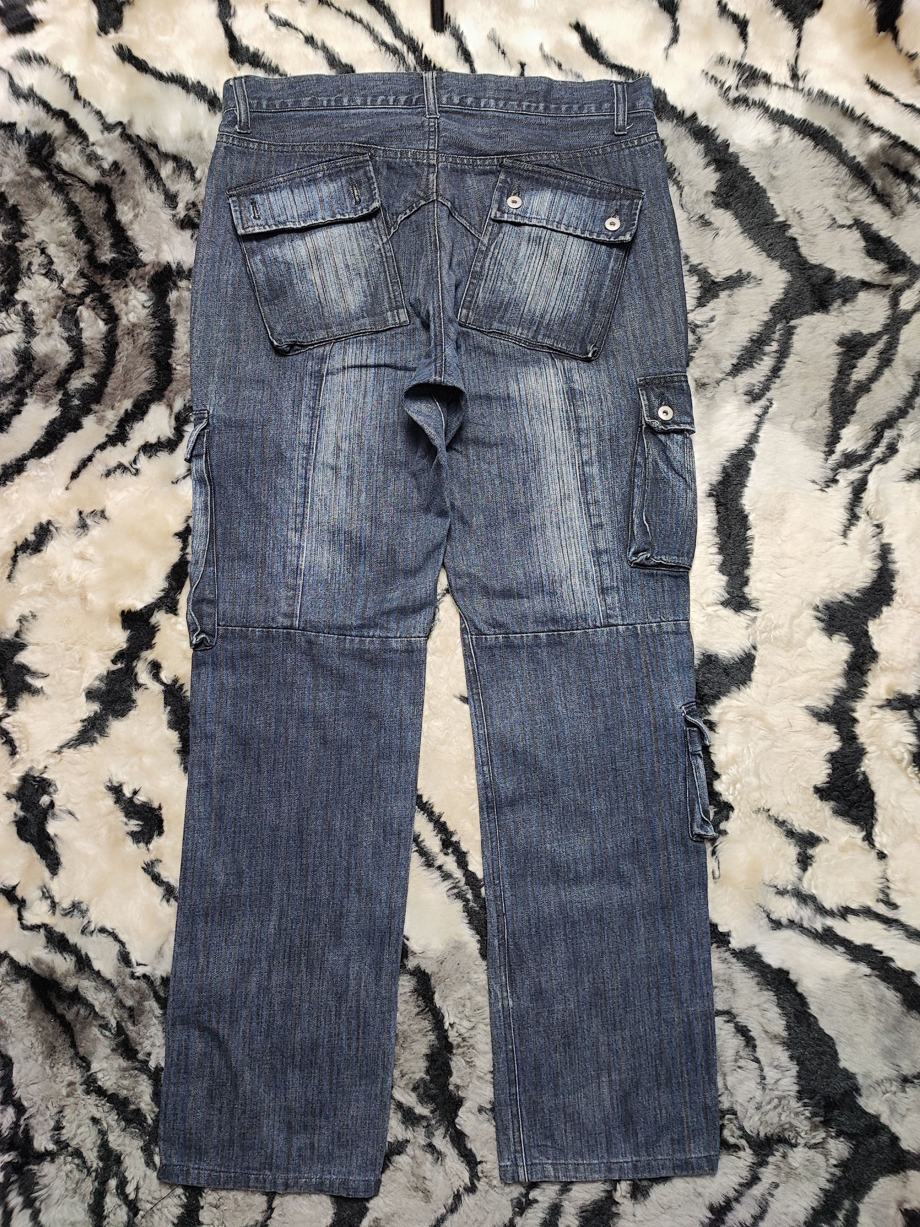 Number (N)ine Distress Baggy Denim Cargo Jeans Pant Japan Size US 32 / EU 48 - 8 Thumbnail