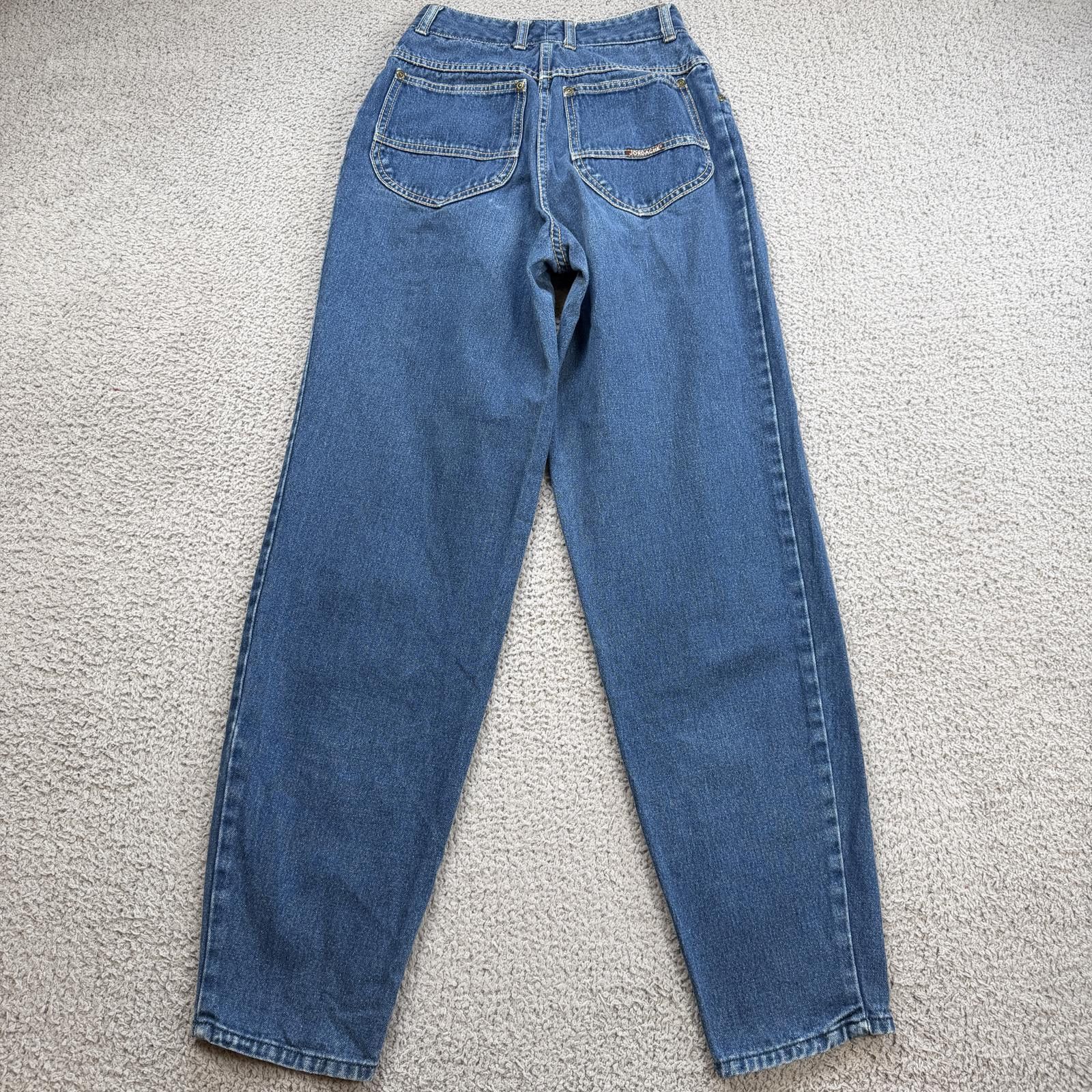Jordache Vintage 90s Jordache High Waisted Mom Jeans Hong Kong 27 Size 27" / US 4 / IT 40 - 2 Thumbnail