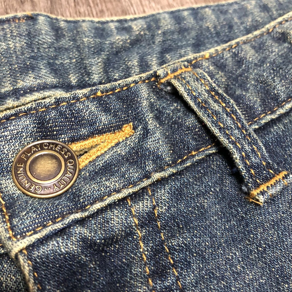 Japanese Brand Vintage Play Chess Flared Jeans Bondage Design Size US 28 / EU 44 - 19 Thumbnail