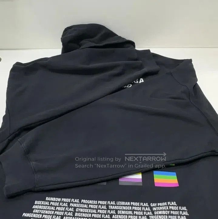 Balenciaga Balenciaga Pride 22 Black Hooded Sweatshirt. Size US XS / EU 42 / 0 - 9 Thumbnail