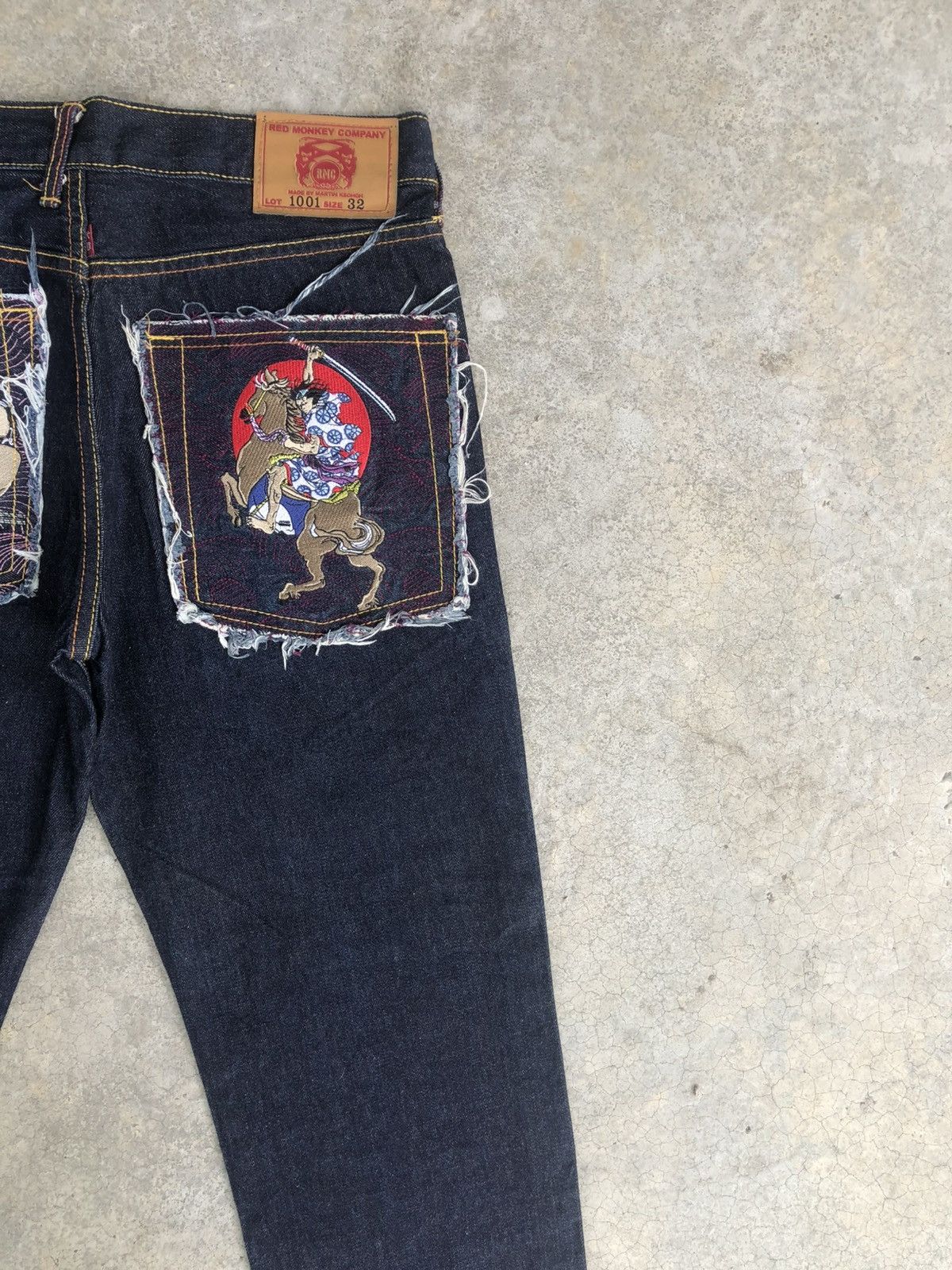 RMC Jeans Red Monkey Company Embroidered Naked Size US 32 / EU 48 - 10 Thumbnail