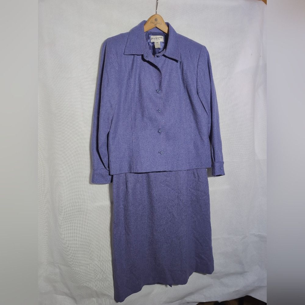 Pendleton Pendleton Suit Skirt Set sz 14/12P Minor Flaw, Virgin Wool Size L / US 10 / IT 46 - 9 Thumbnail