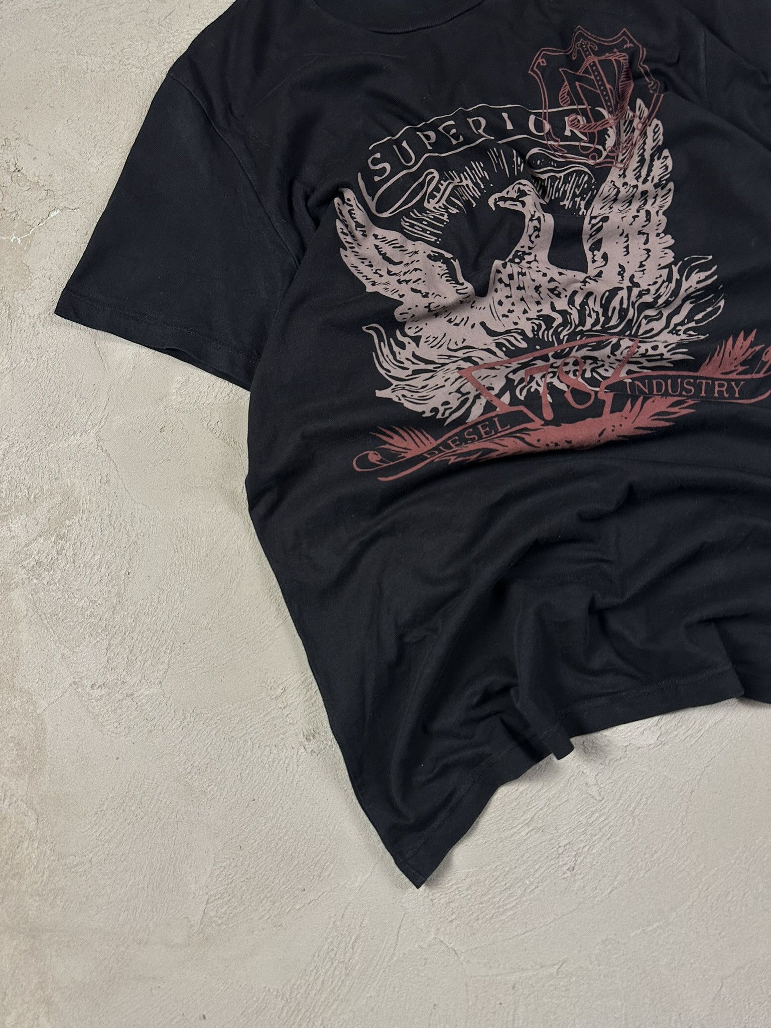 Diesel × Vintage Vintage Y2k Diesel Graphic T-shirt Hype Size US L / EU 52-54 / 3 - 4 Thumbnail