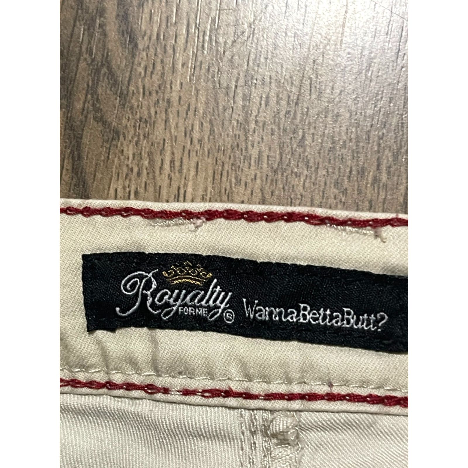 Vintage WannaBettaButt Jeans Women’s 8 Tan Skinny Pockets Straight Leg Vintage: No Size 30" / US 8 / IT 44 - 6 Thumbnail