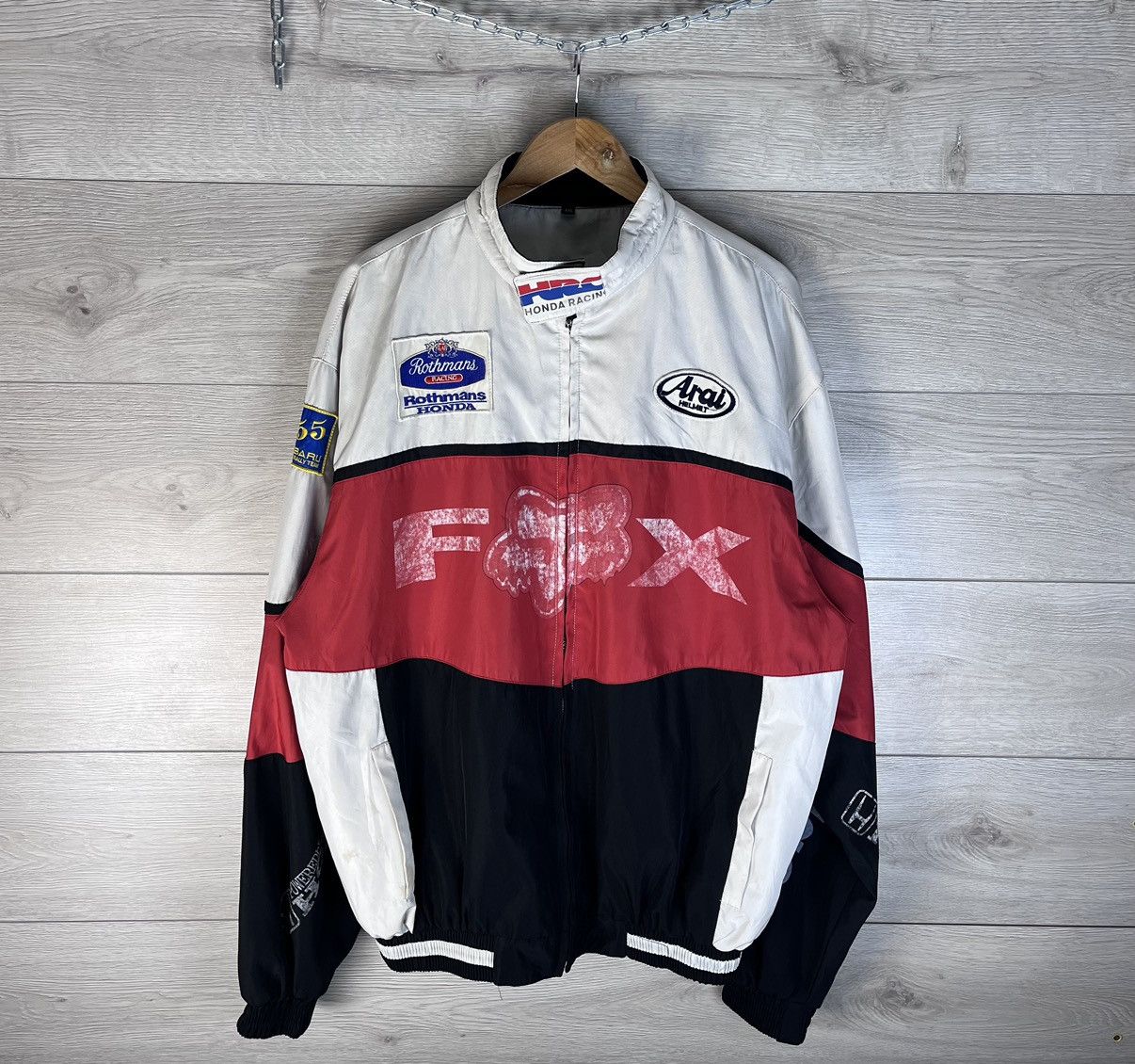 Fox Racing Vintage men's motorcycle jacket Fox Xxl made in USA Hounda Size US XXL / EU 58 / 5 - 2 Thumbnail