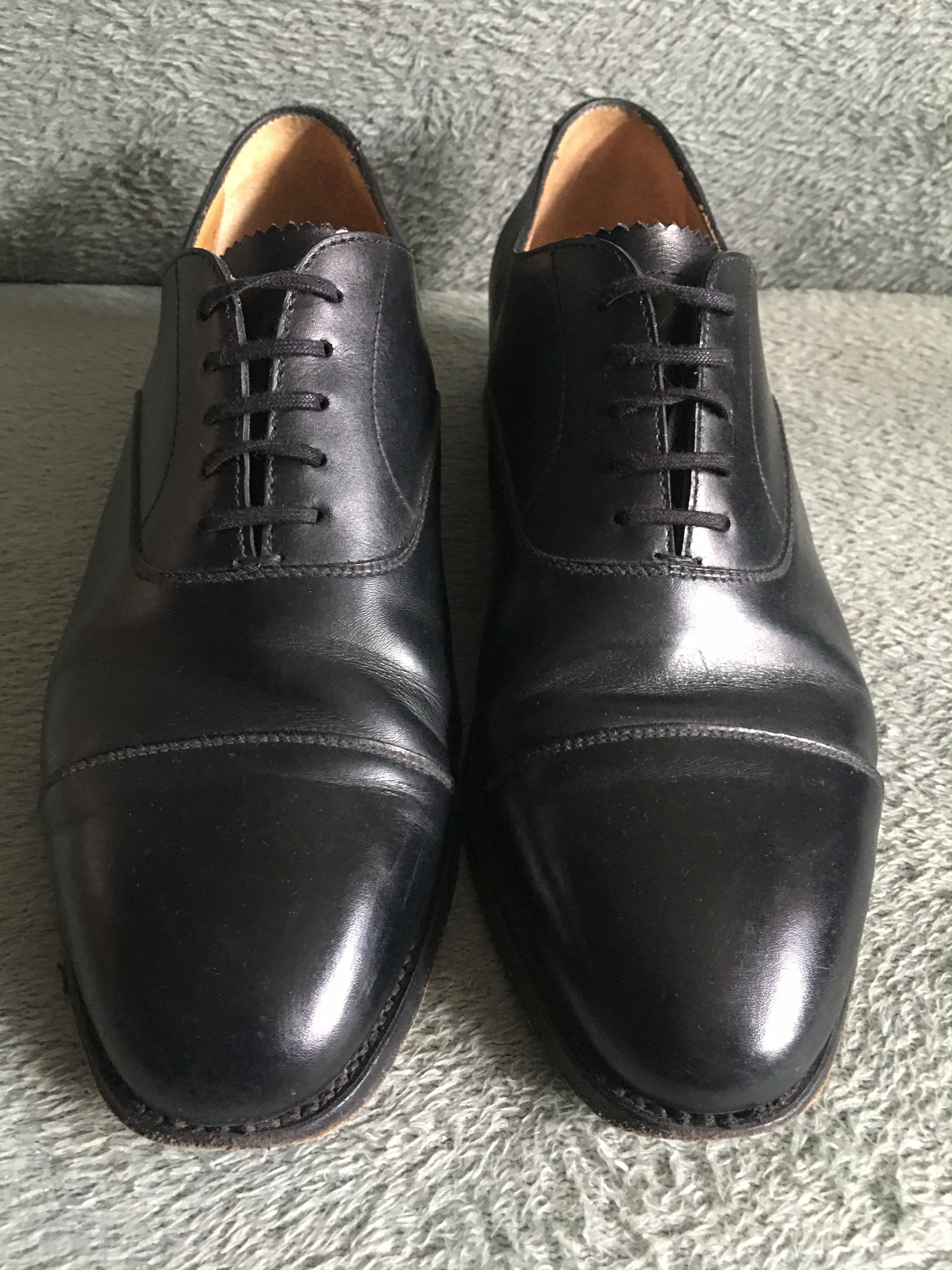 MORJAS MORJAS Oxford Black Leather Shoes Size UK 7 US 8 Size US 8 / EU 41 - 4 Thumbnail
