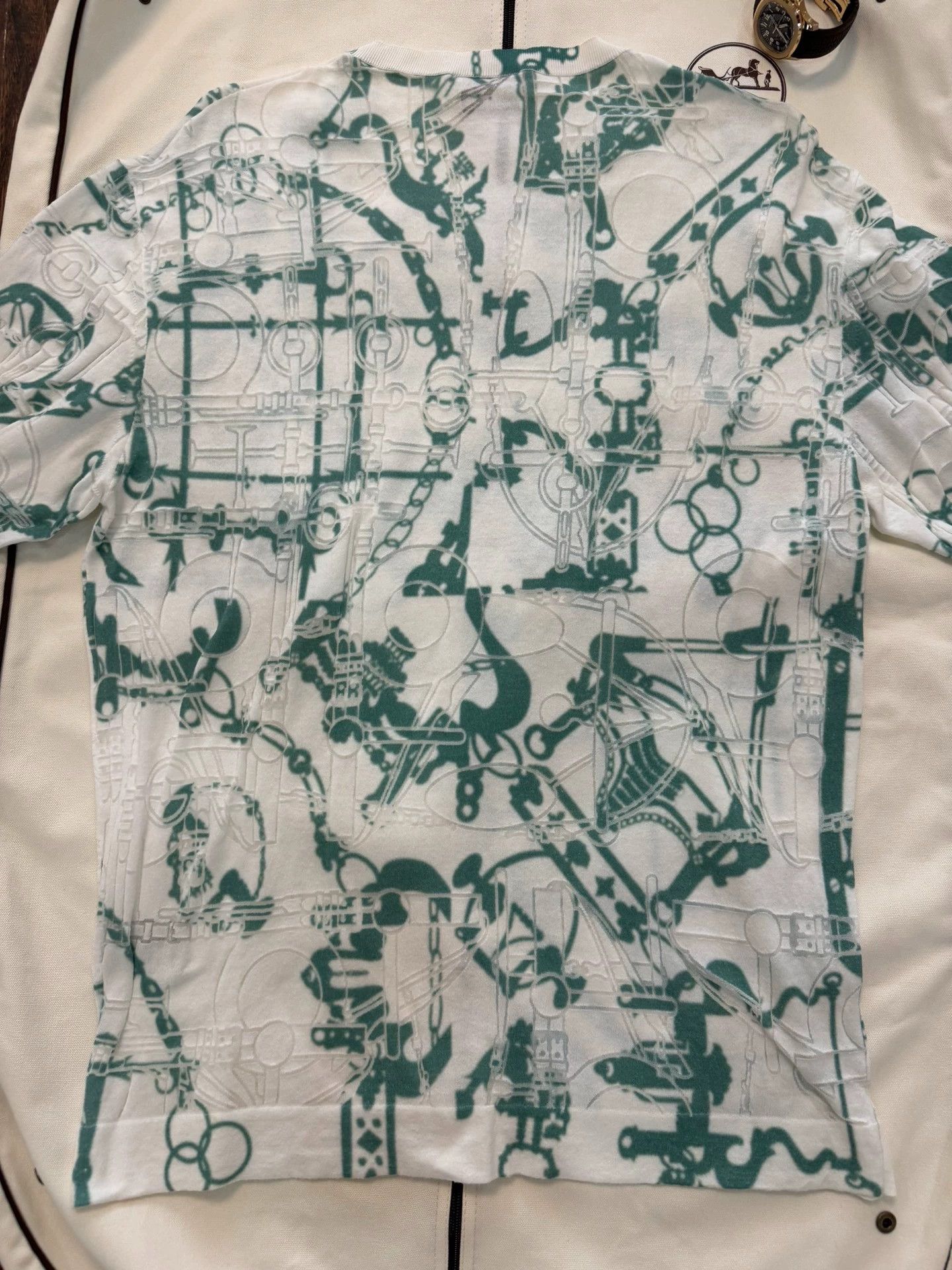 Hermes Hermes SS Polo L 3D carved iconic tech cotton Size US L / EU 52-54 / 3 - 6 Thumbnail