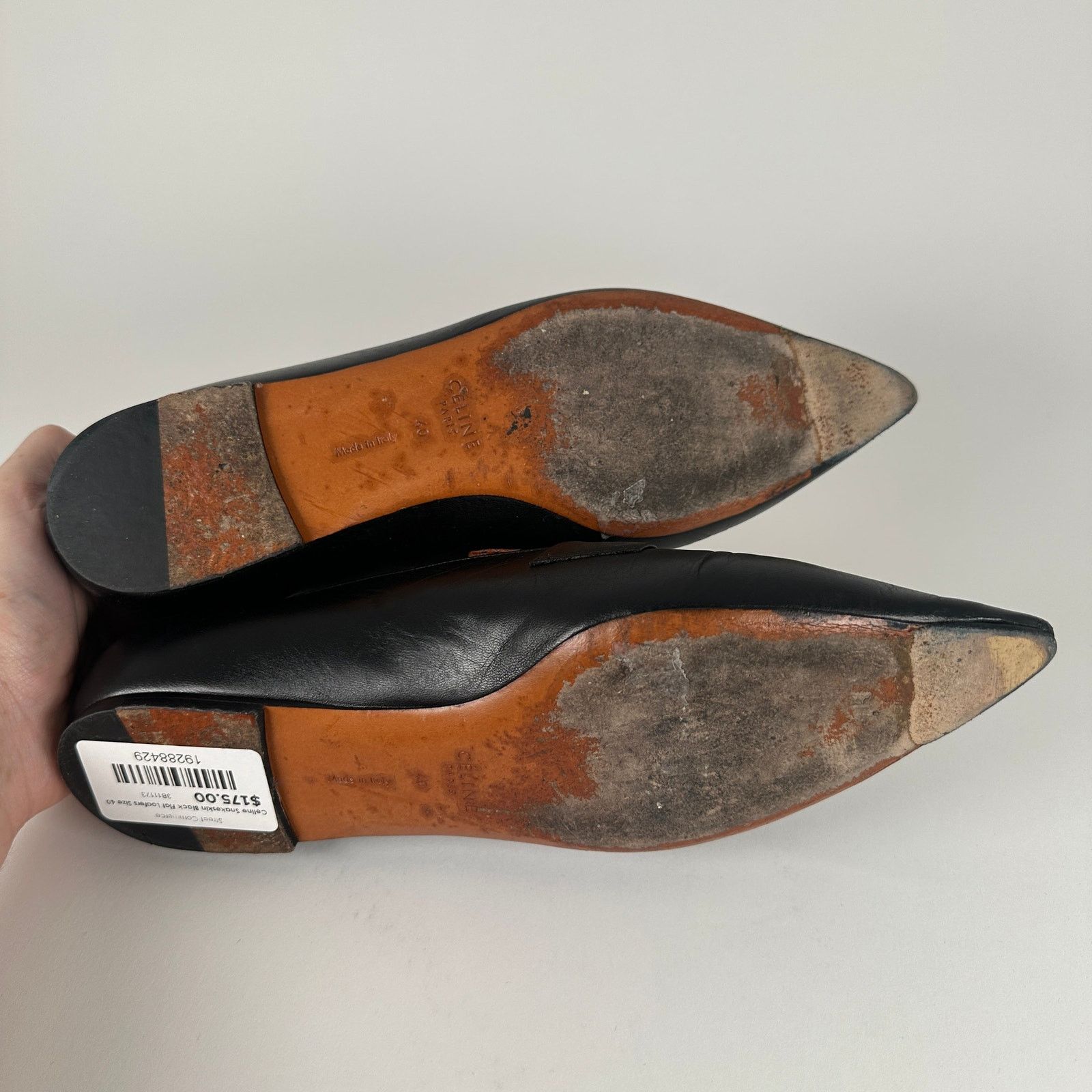 Celine Celine Snakeskin Black Flat Loafers Size 40 Size US 7 / EU 40 - 5 Thumbnail