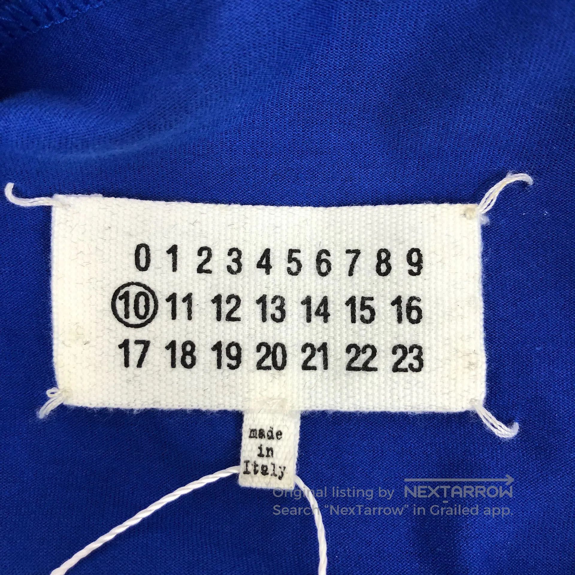 Maison Margiela Maison Maigiela Dark blue tie-dye print cotton round-neck Size US S / EU 44-46 / 1 - 5 Thumbnail