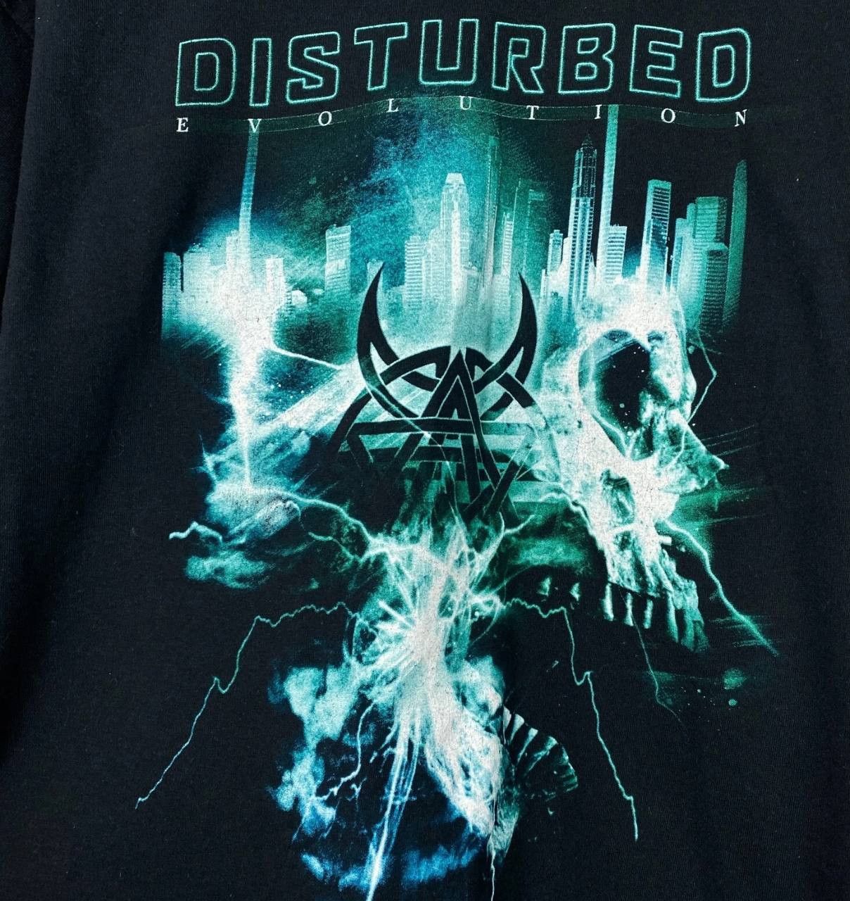 Band Tees Disturbed Evolution Tee Men's Size XL Black Short Sleeve ` Size US XL / EU 56 / 4 - 4 Thumbnail