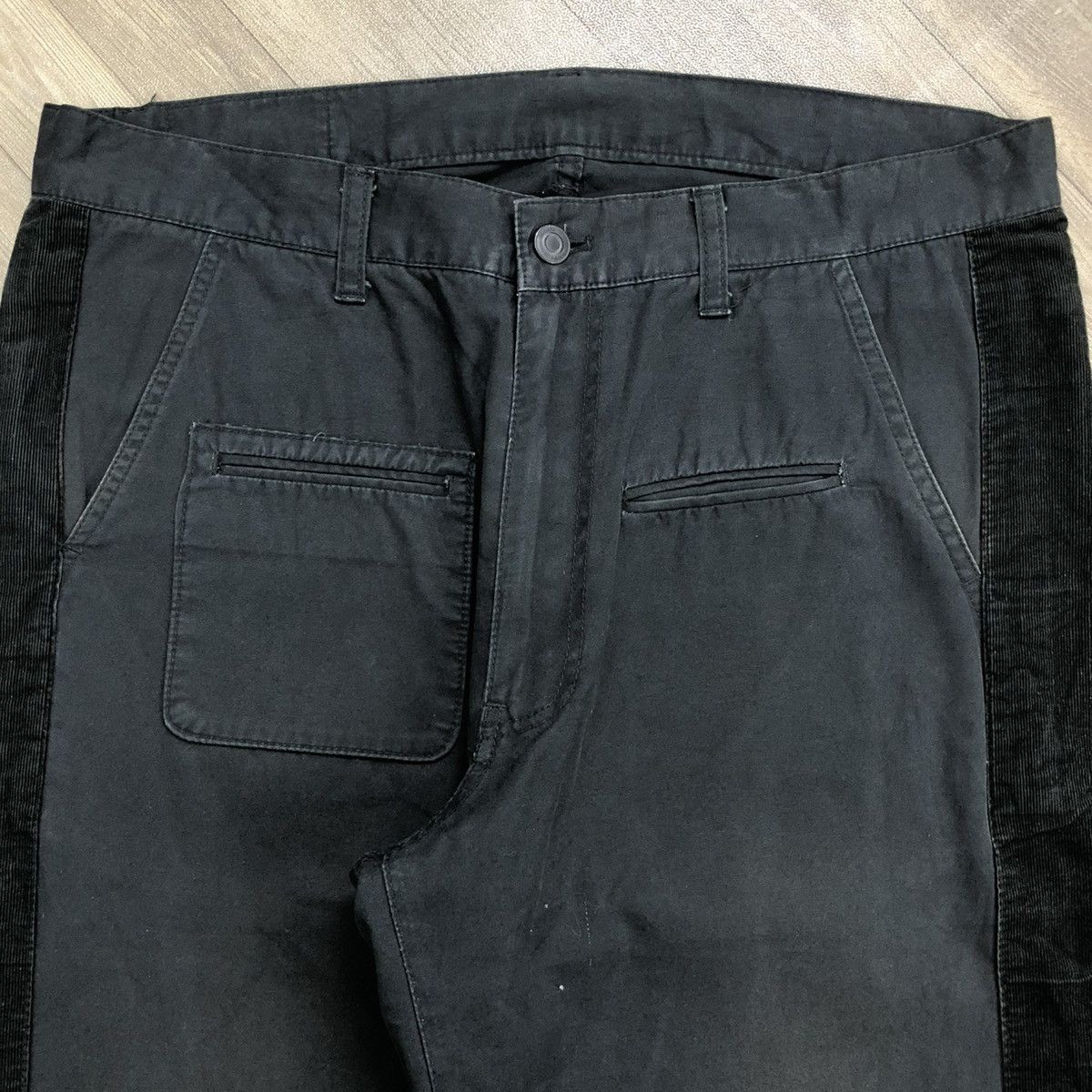 Japanese Brand × Neighborhood 🇯🇵 2000s Neighborhood Side Stripe Corduroy Wide Pants Faded Size US 30 / EU 46 - 7 Thumbnail