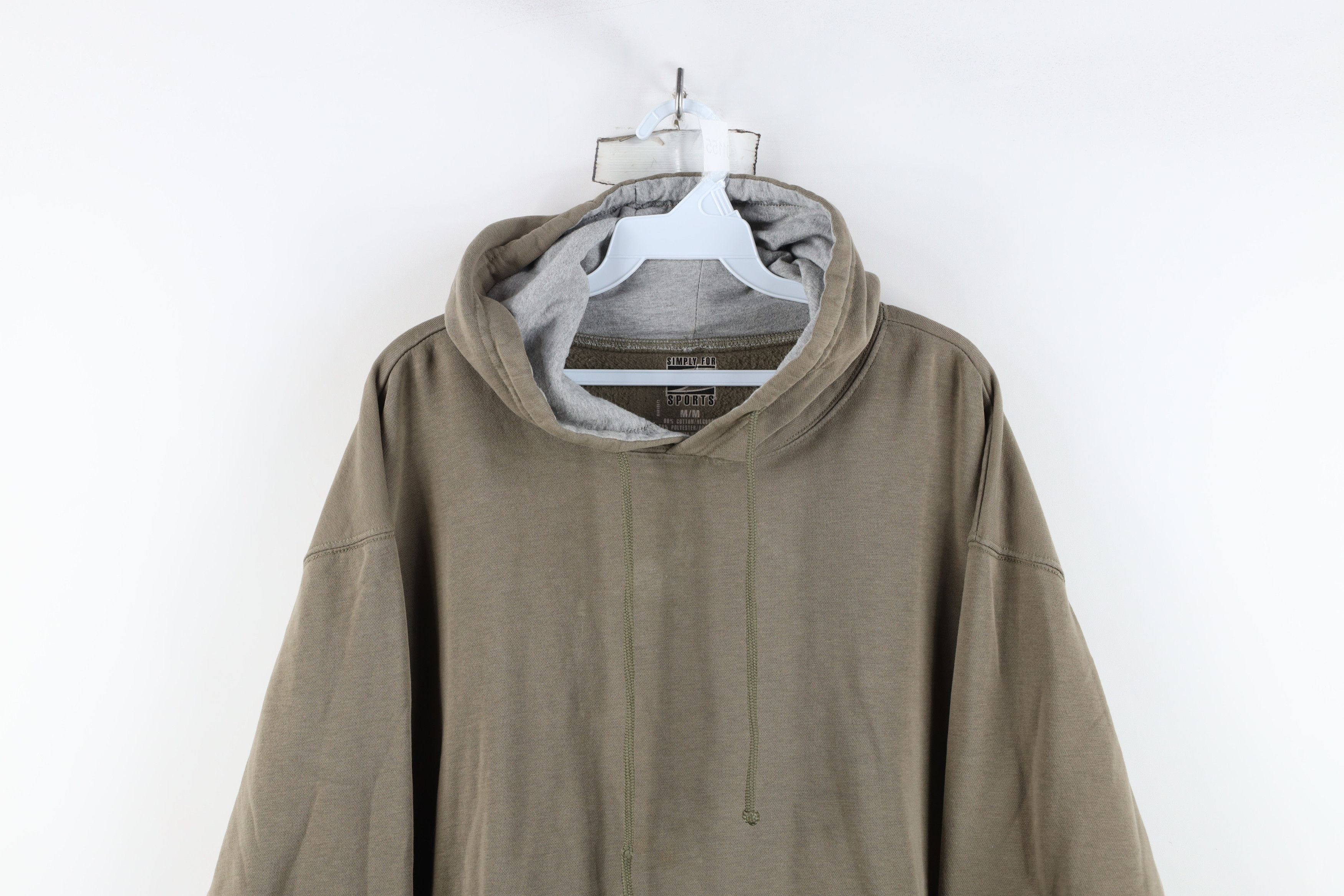 Vintage Vintage Y2K Streetwear Blank Hoodie Sweatshirt Olive Green Size US M / EU 48-50 / 2 - 2 Thumbnail