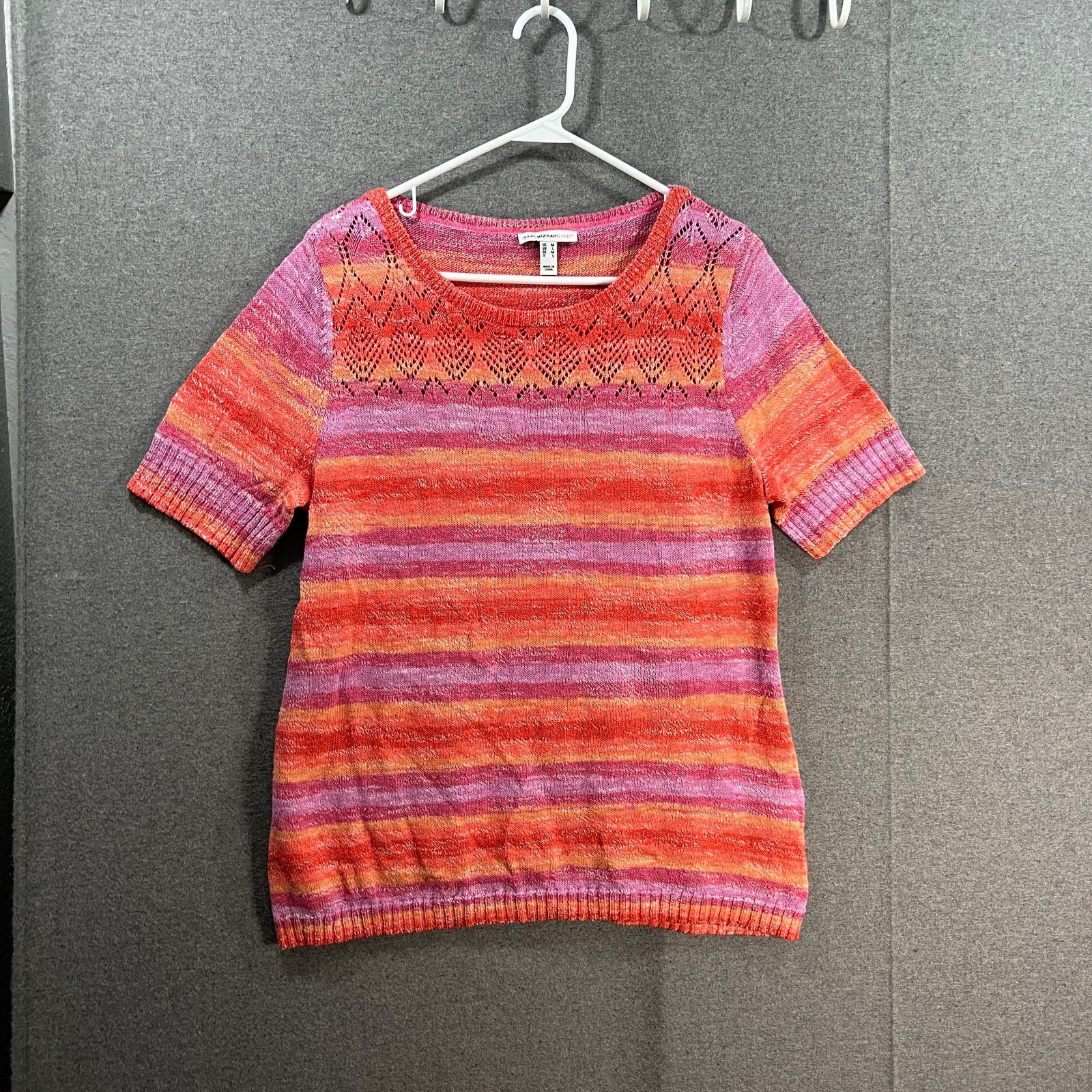 Other Isaac Mizrahi Live! Space Due Boat Neck Sweater Pink Medium Size M / US 6-8 / IT 42-44 - 1 Thumbnail