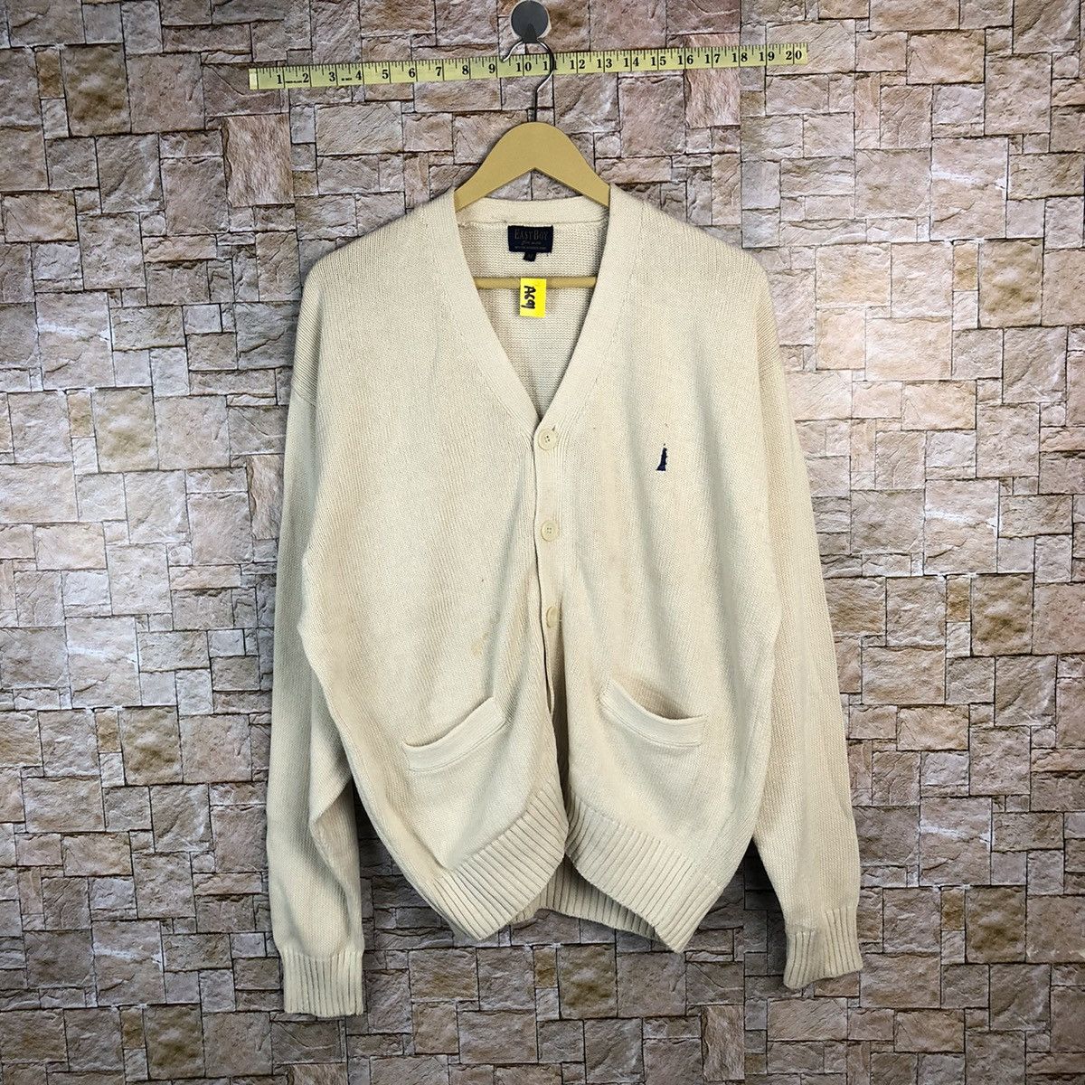 Homespun Knitwear × Japanese Brand East Boy Cream Cardigan Knitwear #A691 Size US M / EU 48-50 / 2 - 1 Thumbnail