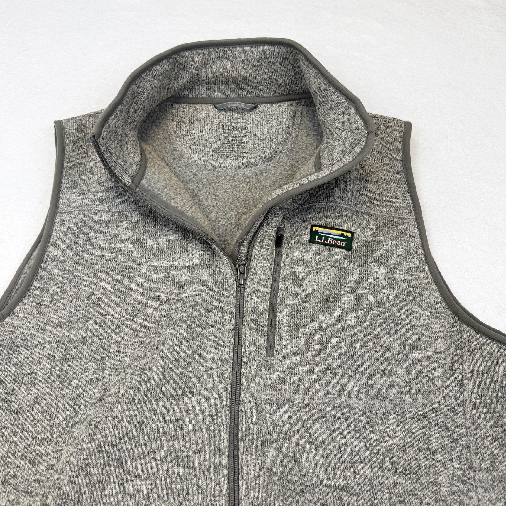 Vintage L.L.Bean Vest Mens Large Gray Fleece Full Zip Outdoor Hiking Size US L / EU 52-54 / 3 - 5 Thumbnail