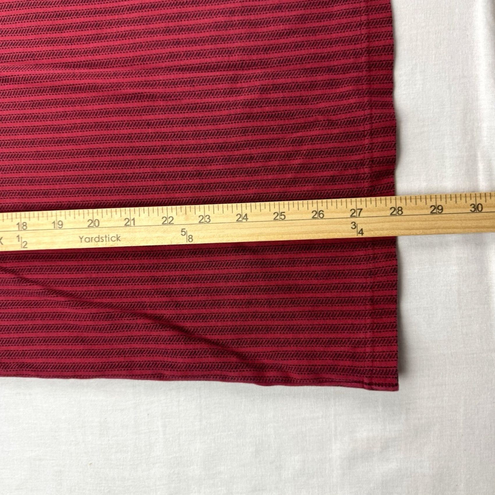 Eddie Bauer VINTAGE Eddie Bauer Henley Shirt Adult Large Striped Button Up Outdoor Hipster Men Long Sleeve Red Cotton 90s Y2K Hipster 90s Mens Size US L / EU 52-54 / 3 - 5 Thumbnail