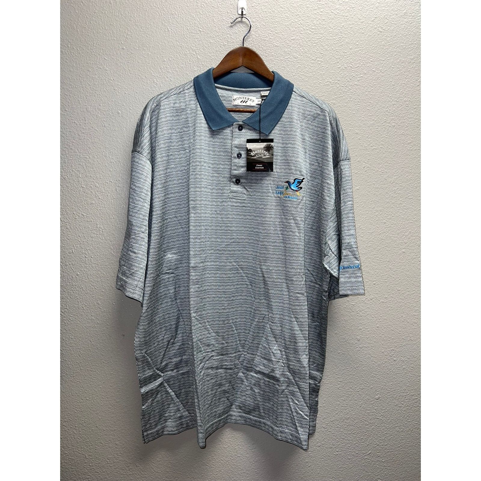 Vintage Vintage Sony Open Polo Shirt Monterey Club Hawaii Bird NWT Size US XXL / EU 58 / 5 - 1 Thumbnail