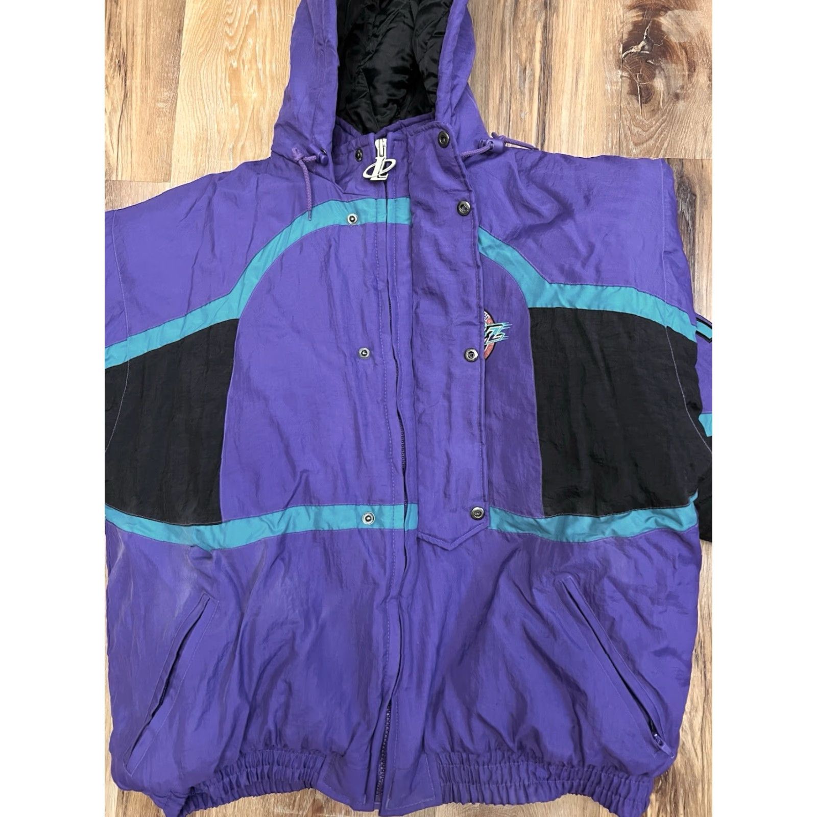 Logo Athletic VINTAGE Logo Athletic NBA Utah Jazz Puffer Zip Up Jacket Men's XL Purple Size US XL / EU 56 / 4 - 4 Thumbnail