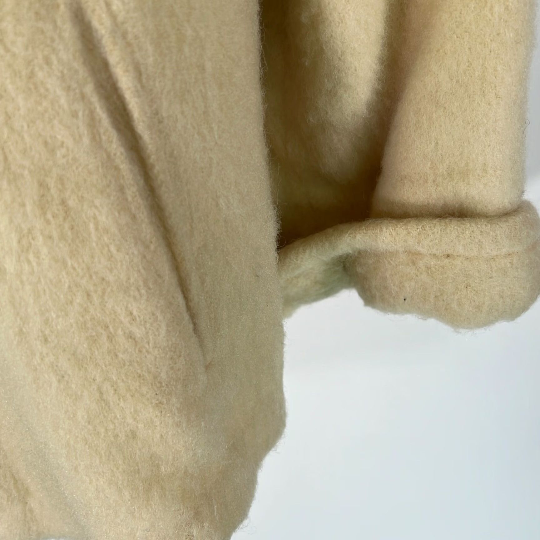 Vintage VINTAGE Chatham Wool Coat Jacket Women Large Cream Fall Winter Classic Solid Long Sleeves Size L / US 10 / IT 46 - 3 Thumbnail