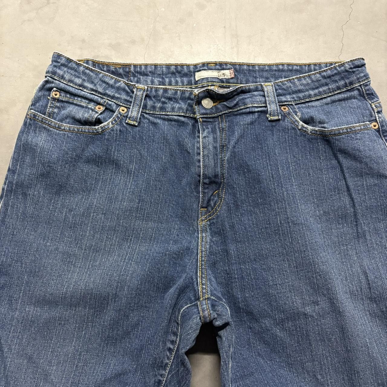 Levi's Crazy Vintage Y2K/2000s Levis Flare Bootcut Streetwear Skater grunge Dark Wash Denim Jeans! Size US 34 / EU 50 - 4 Thumbnail