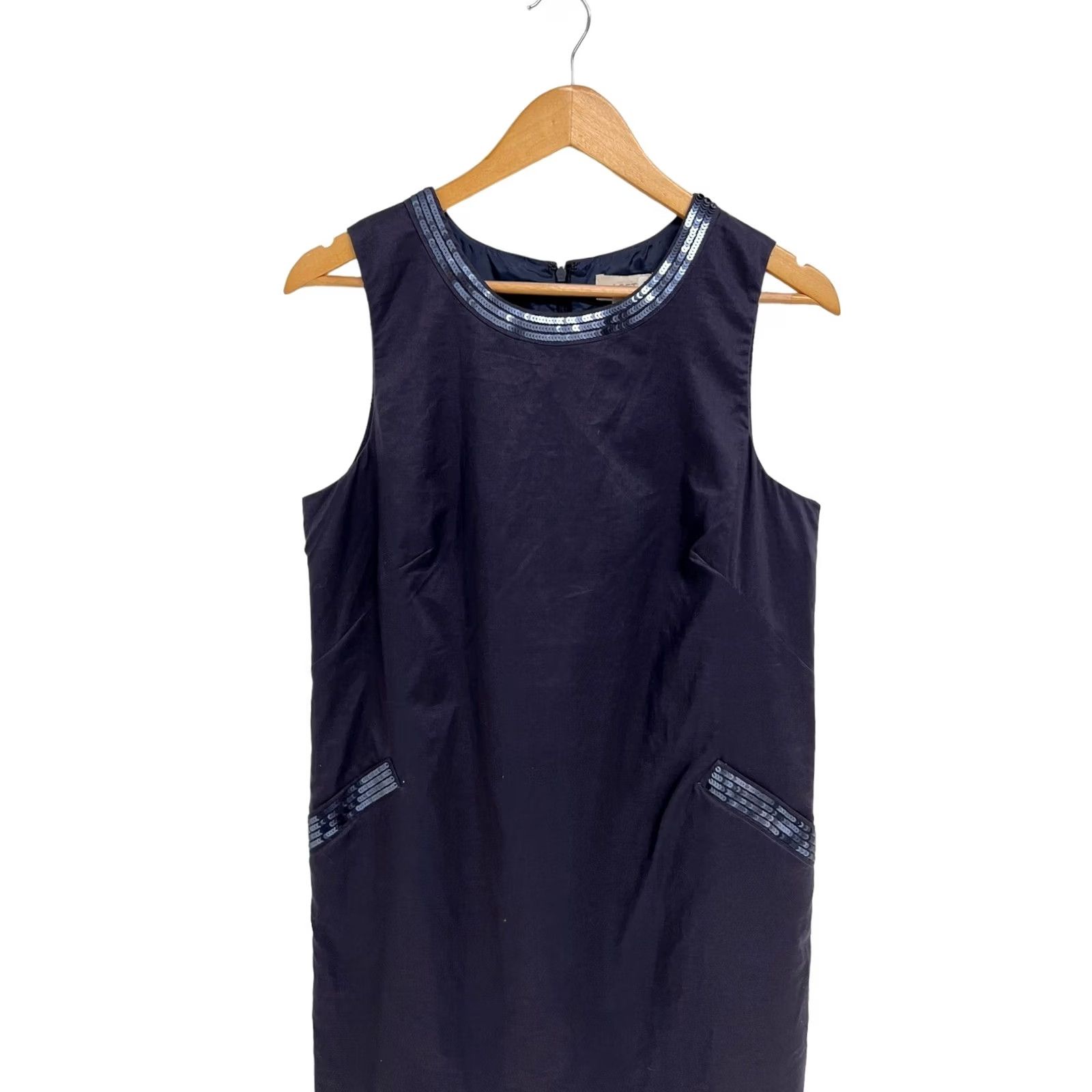 ann taylor loft blue dress Womens One Shoulder Dark Machine Washable Loft Scalloped Eyelet V Ann Taylor LOFT Blue/Blue Dress.