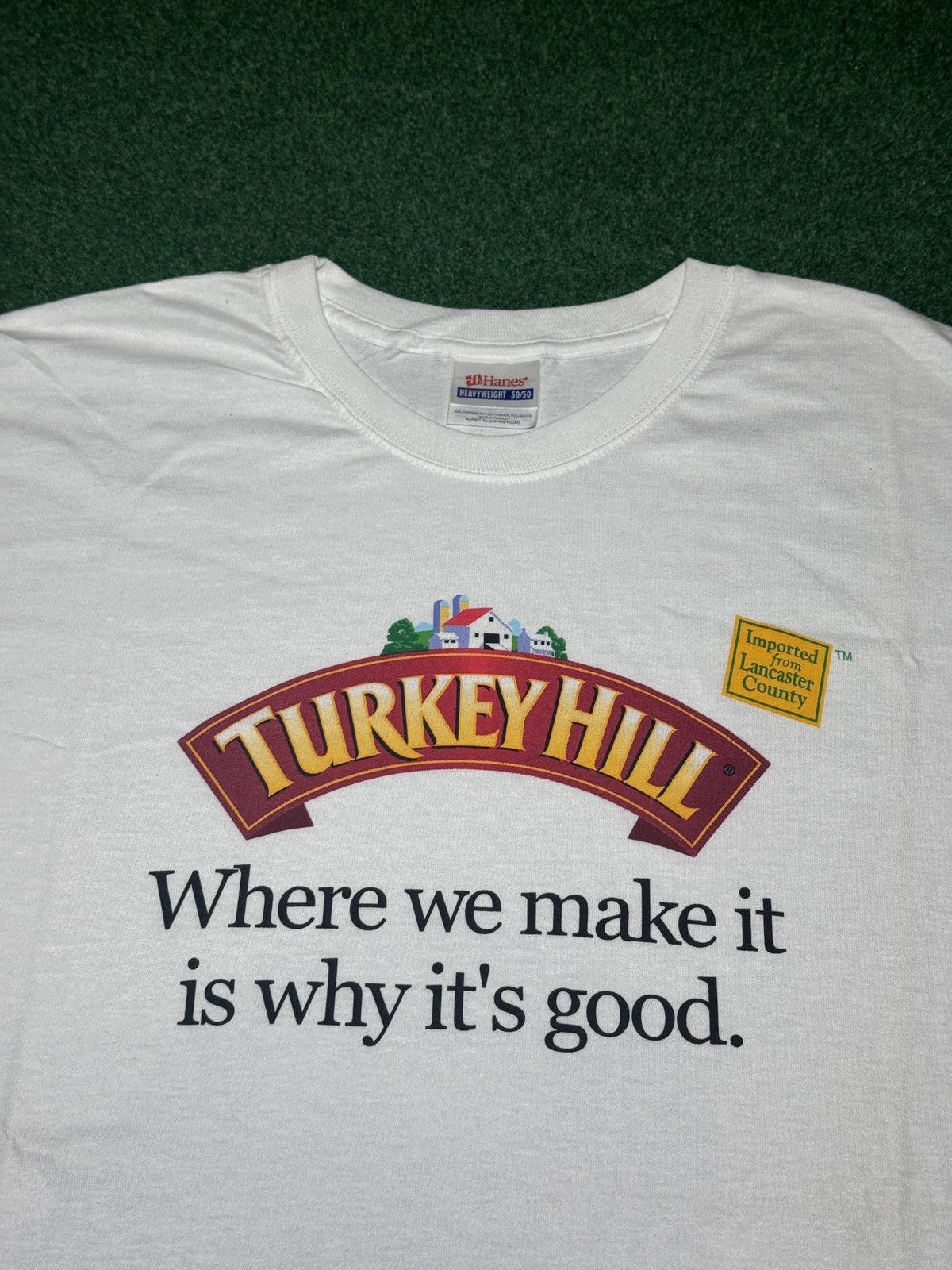 Hanes Turkey Hill Lancaster County Dairy Ice Cream XL T Shirt Size US XL / EU 56 / 4 - 2 Thumbnail
