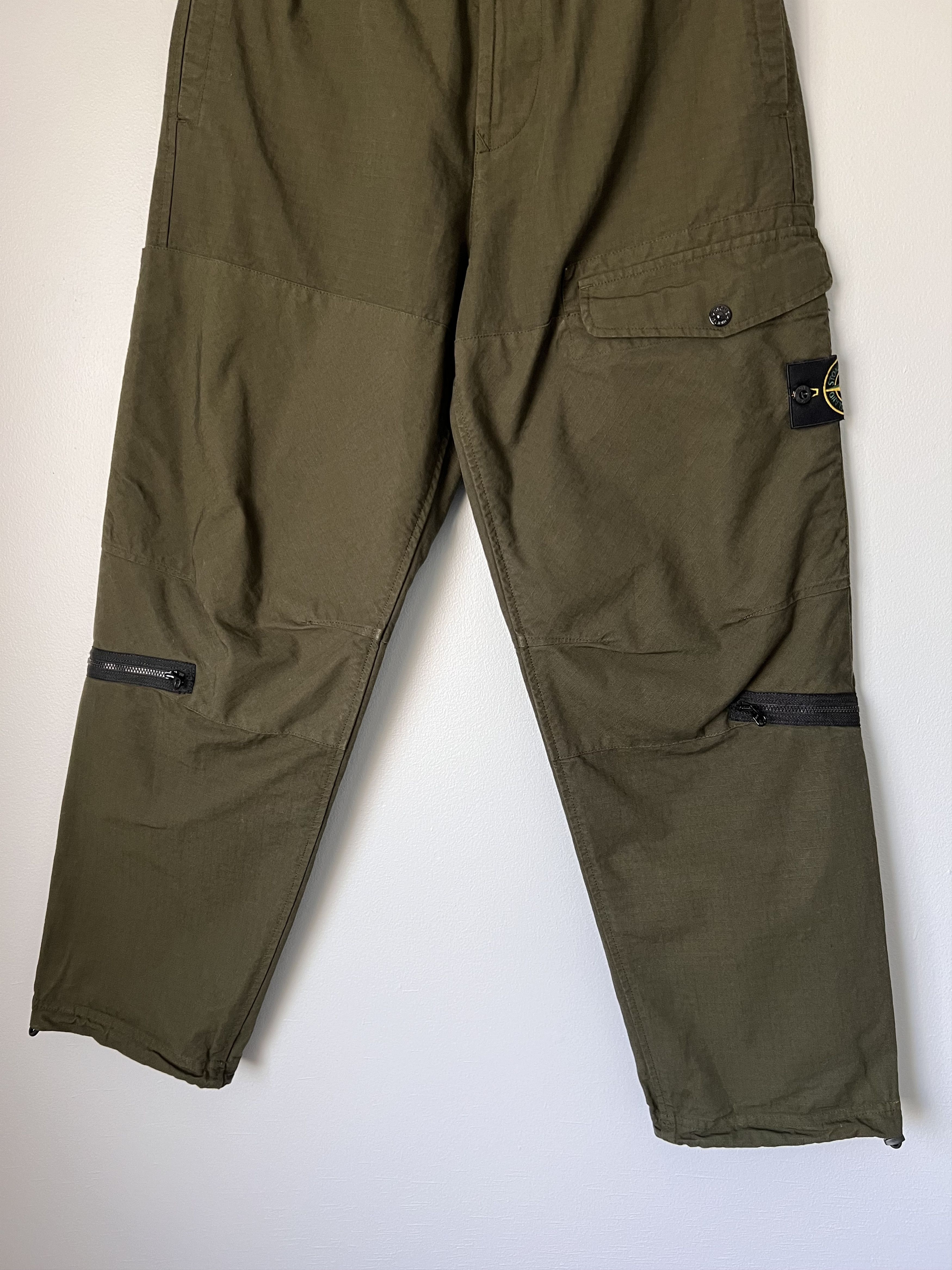 Stone Island Stone Island Loose Cargo Pants in Olive Green 791531412 Size US 30 / EU 46 - 3 Thumbnail