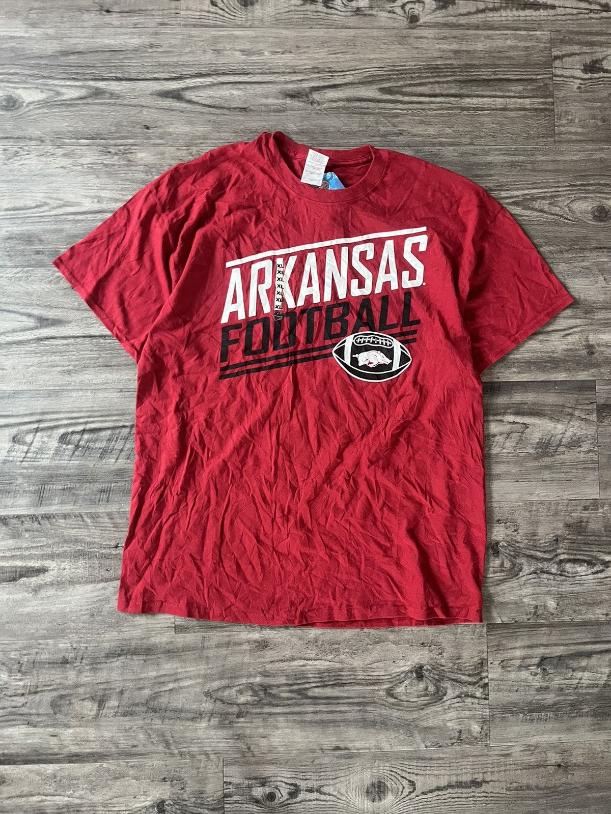 Japanese Brand × Vintage Vintage 90s y2k Arkansas Razorbacks Tee Size US XL / EU 56 / 4 - 1 Thumbnail