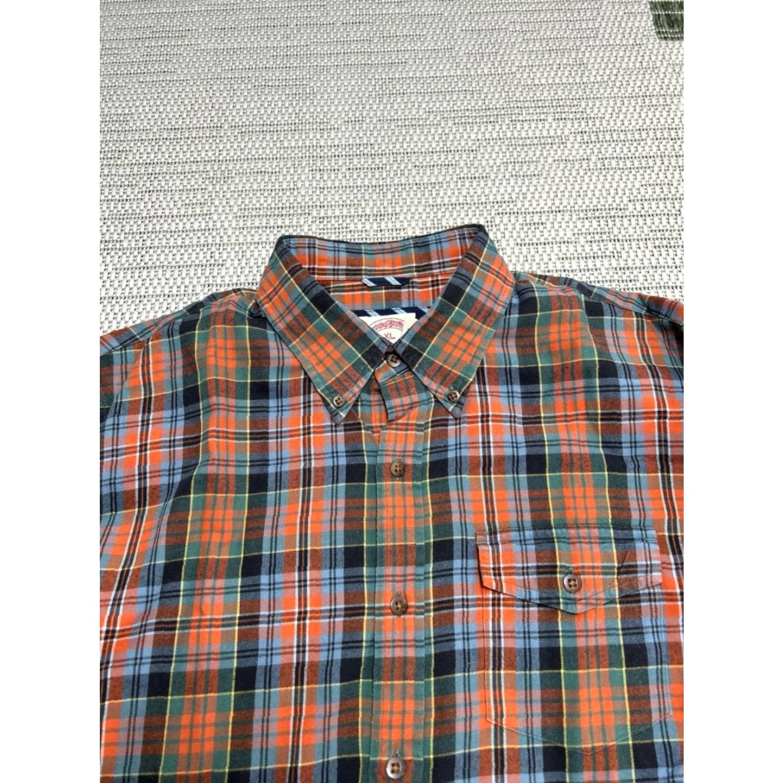 Brooks Brothers Brooks Brothers Flannel Shirt Mens XL Regular Plaid Cotton Button-Down Multi Color Casual Shirts Mens XL Plaid Cotton Button-Up Brooks Brothers Size US XL / EU 56 / 4 - 3 Thumbnail