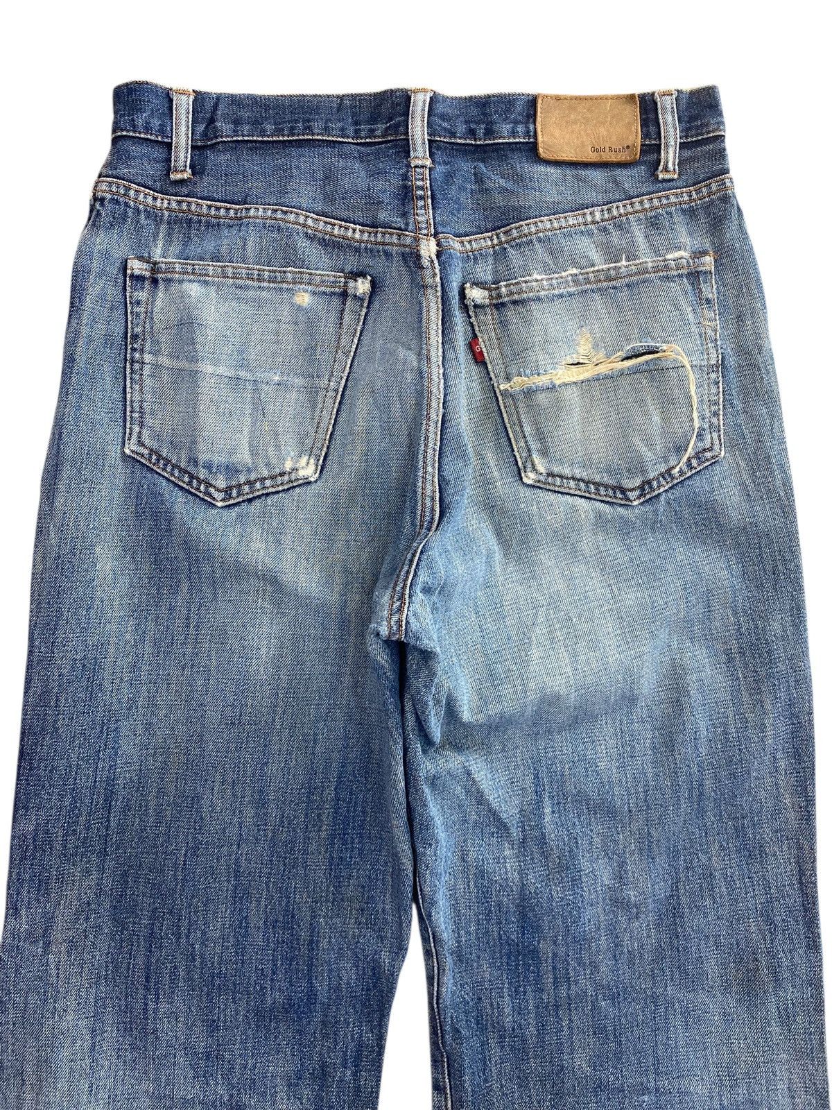 Japanese Brand Japanese Brans Faded Blue Wash Ripped Style Loose Jeans Size US 30 / EU 46 - 4 Thumbnail