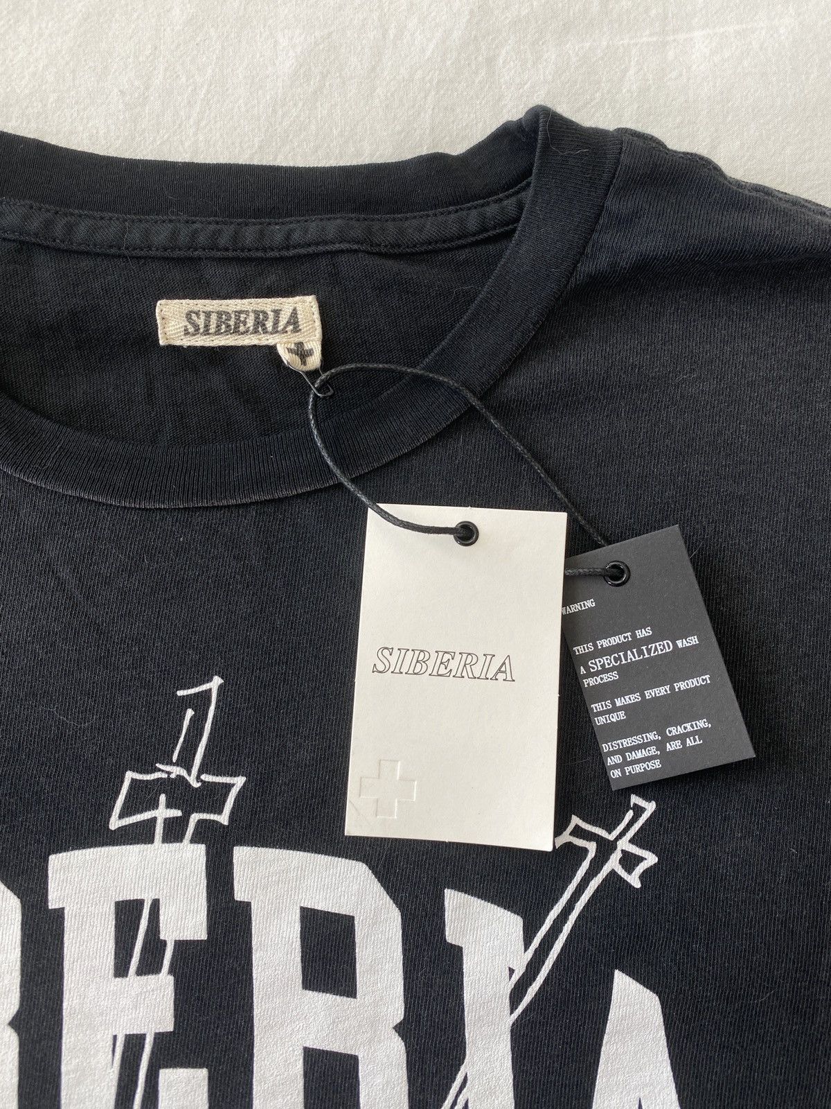 Siberia Hills Siberia Hills ‘Harvard’ T-Shirt - Vintage Black Size US XL / EU 56 / 4 - 5 Thumbnail
