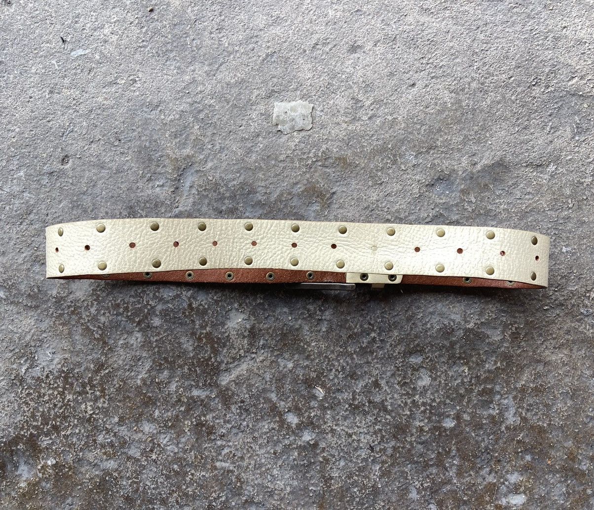 Genuine Leather Vintage studded leather belt feel like punk Size ONE SIZE - 2 Thumbnail