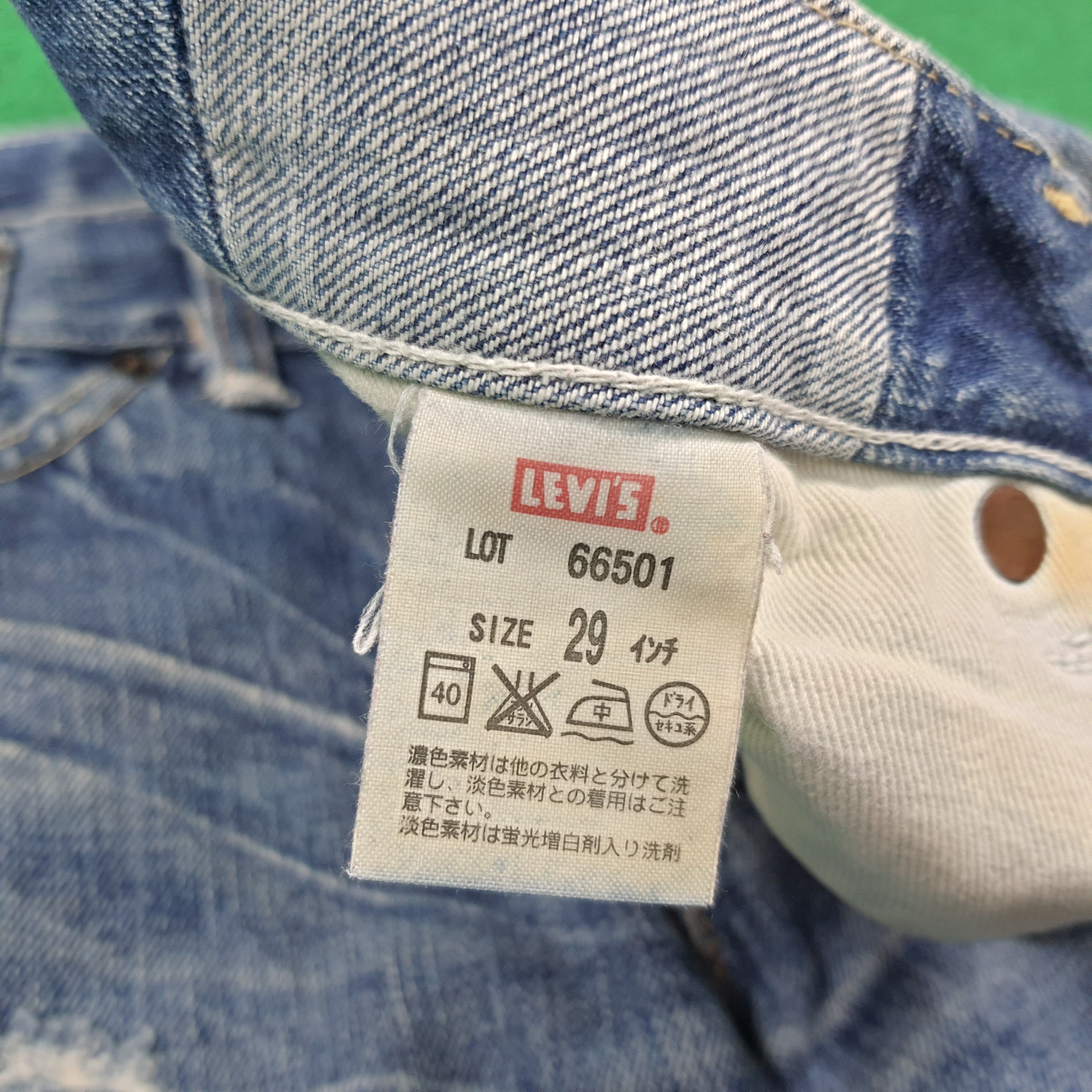 Levi's Vintage 501 E Selvedge Distressed Jeans E1N39 Size US 30 / EU 46 - 9 Thumbnail