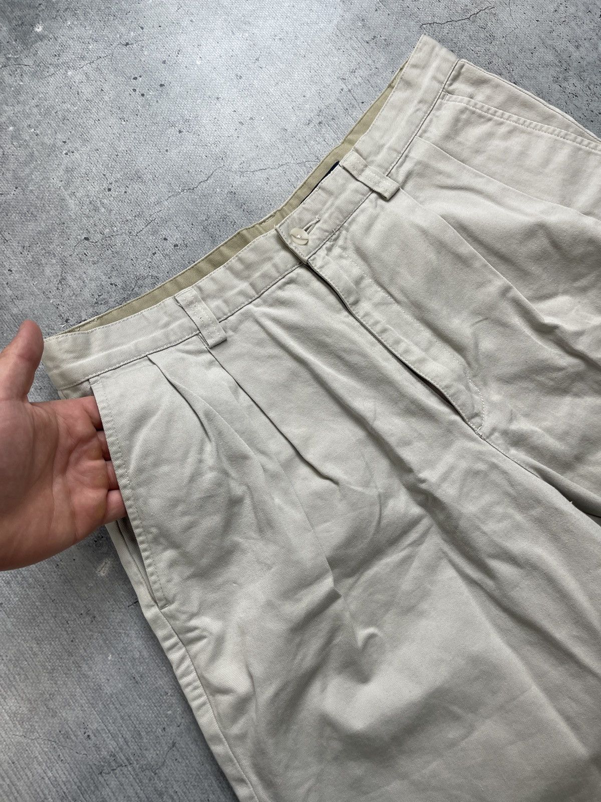 Polo Ralph Lauren × Vintage Vintage 90s Polo Ralph Lauren Chino Shorts/ Made In USA/ 34W Size US 34 / EU 50 - 5 Thumbnail