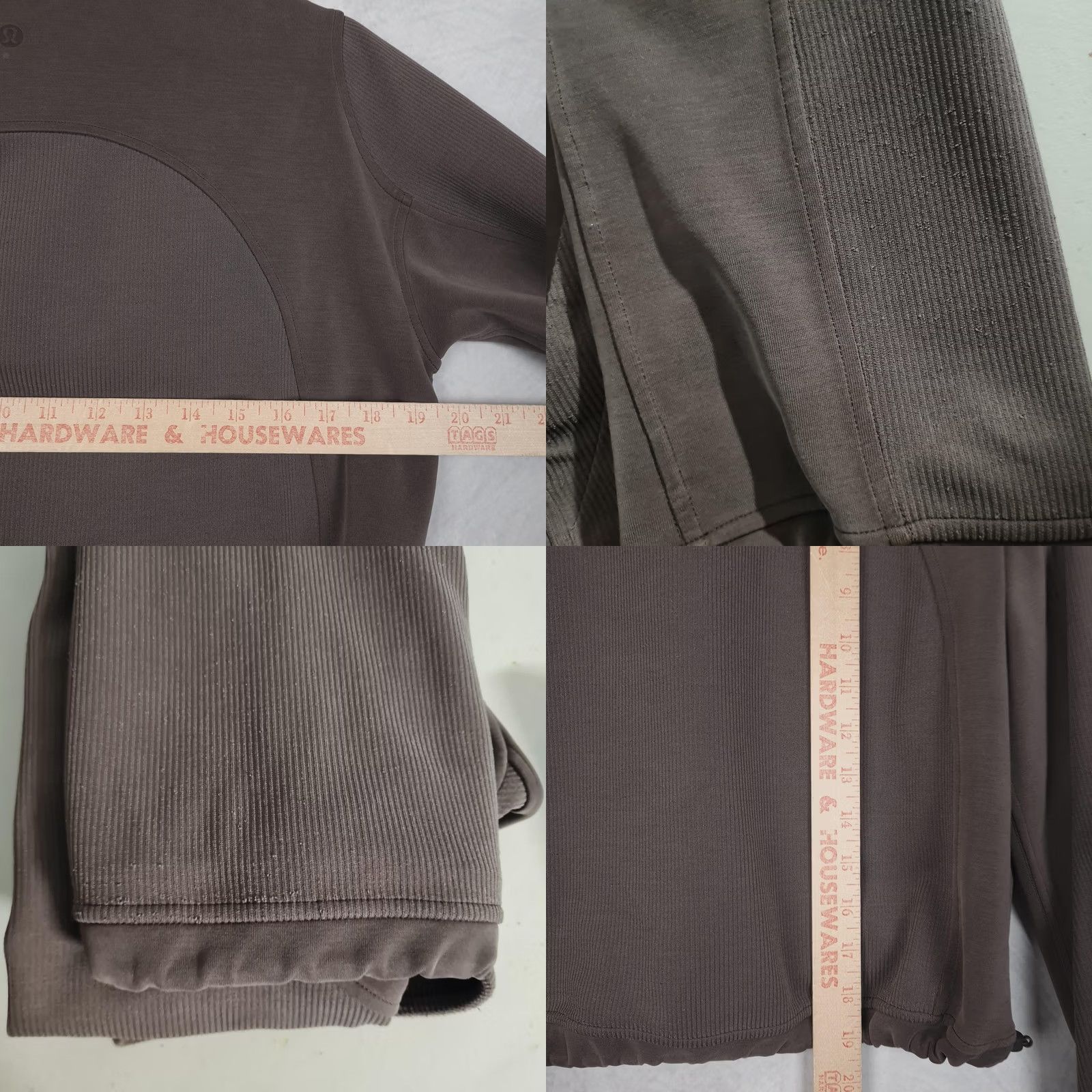 Lululemon Lululemon Sweatshirt Womens 2 Brown Espresso Brushed Softstreme Ribbed Half Zip Pullover Size XS / US 0-2 / IT 36-38 - 10 Thumbnail