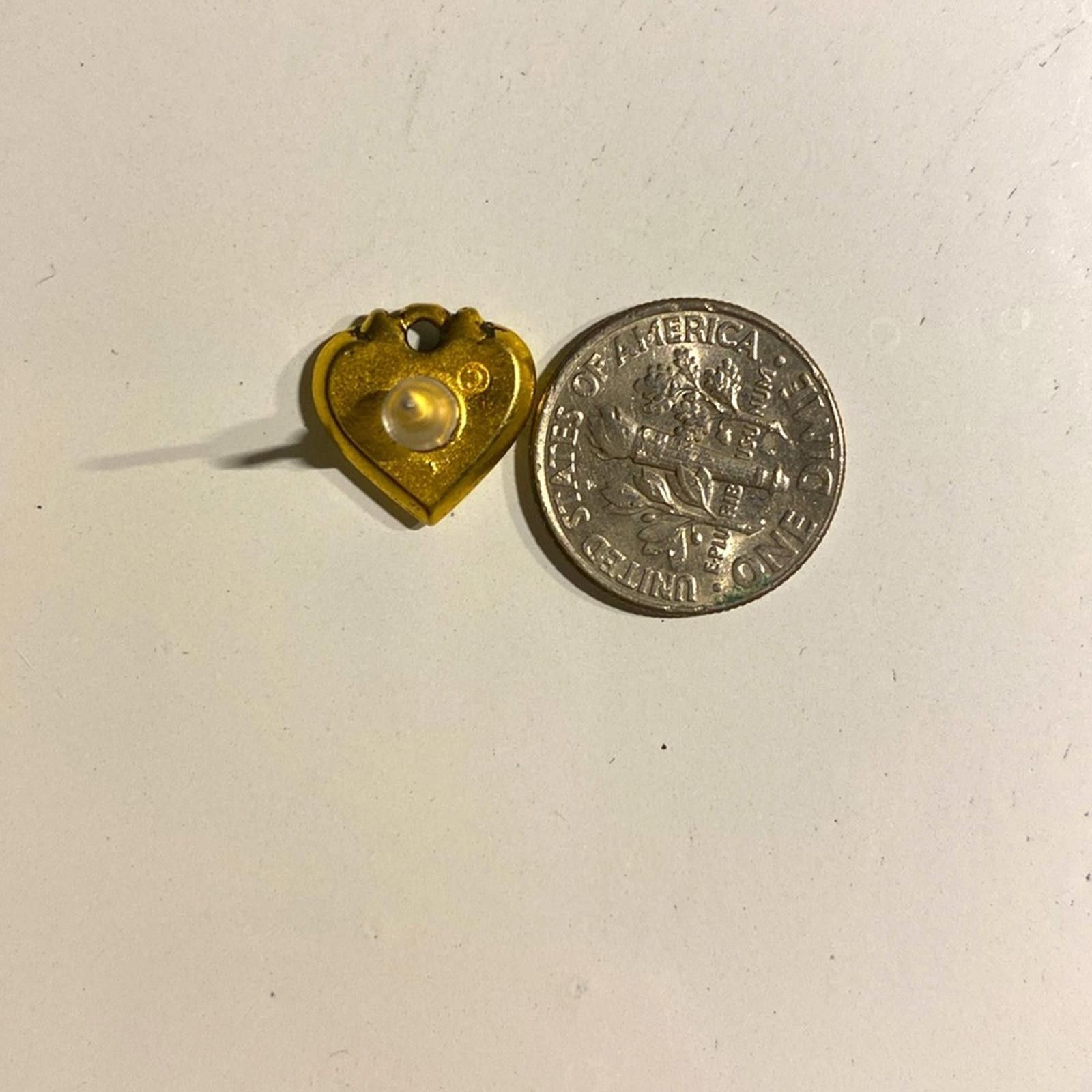 Other Chic Stud Gold Heart Pierced Earrings Size ONE SIZE - 7 Thumbnail