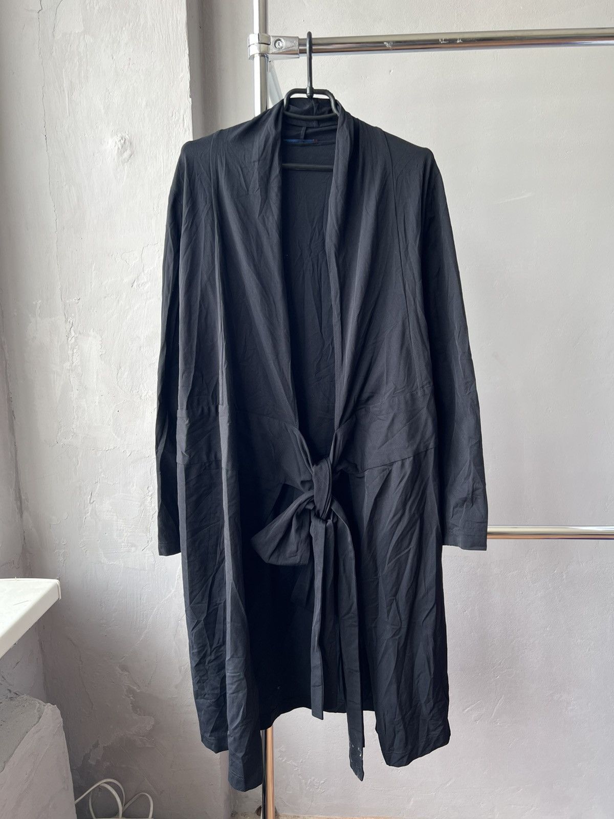 Other KATHARINA HOVMAN BLACK OPEN FRONT TIE CARDIGAN DUSTER JACKET Size XL / US 12-14 / IT 48-50 - 2 Thumbnail