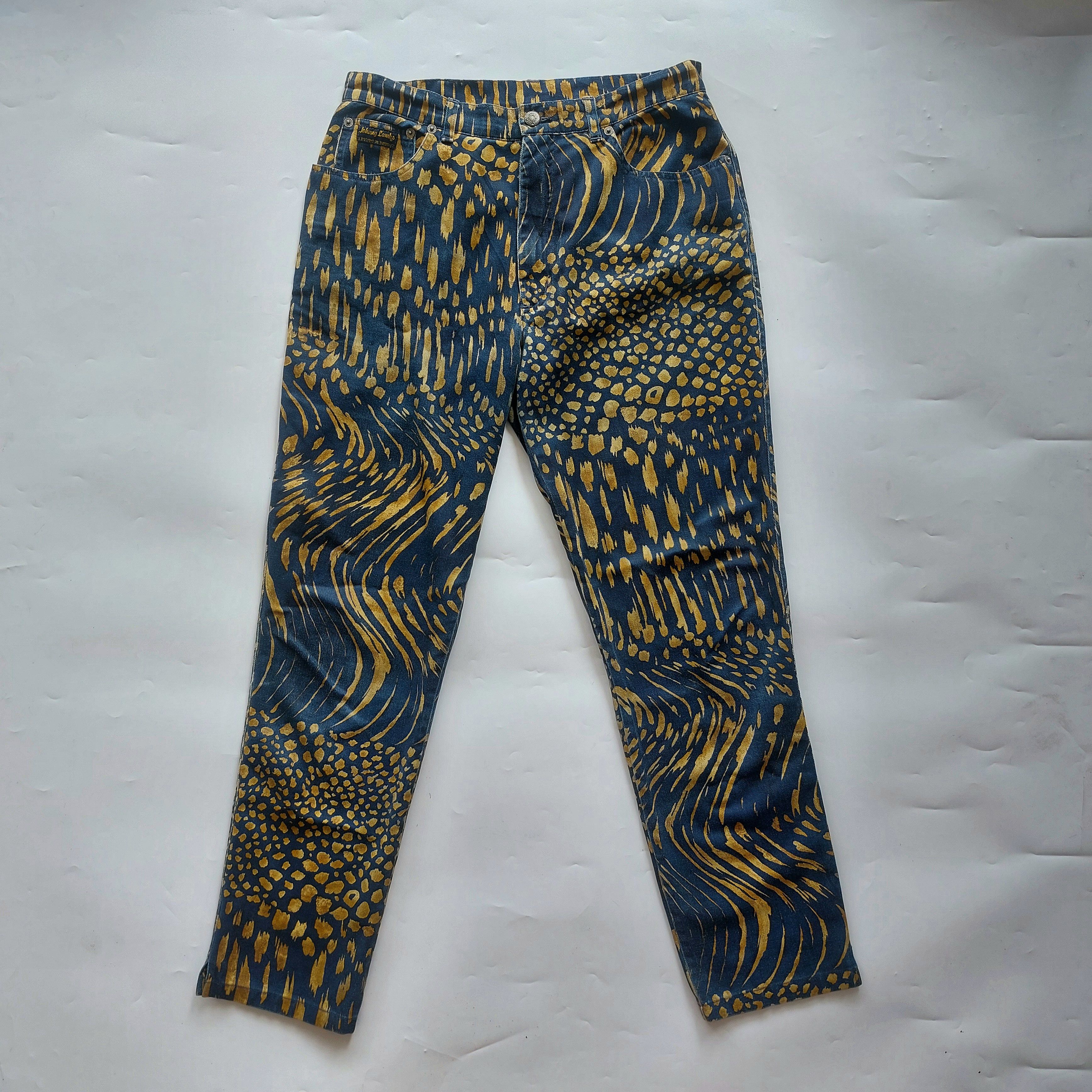 Japanese Brand Full Print Johnny Lambs Pants Size US 30 / EU 46 - 1 Thumbnail