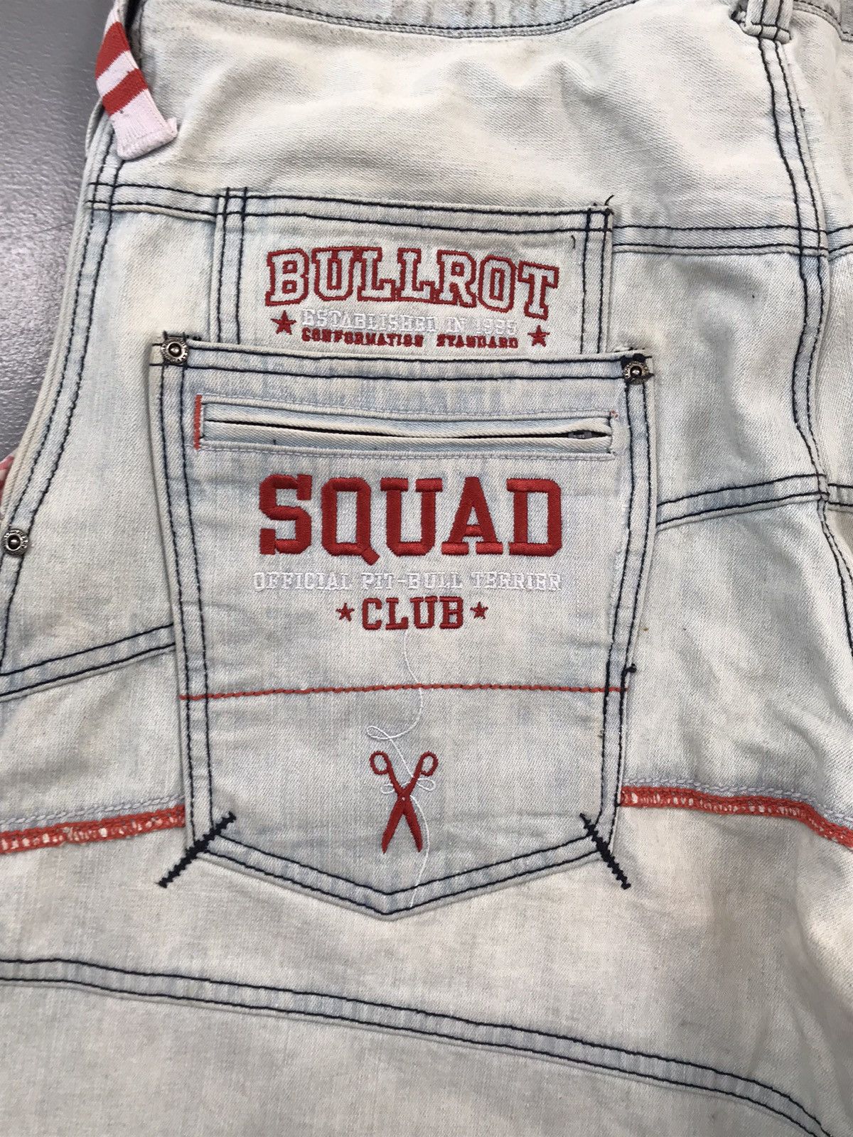 JNCO × Southpole × Vintage Rare vintage crazy pattern spellout embroidered denim Size US 37 - 11 Thumbnail