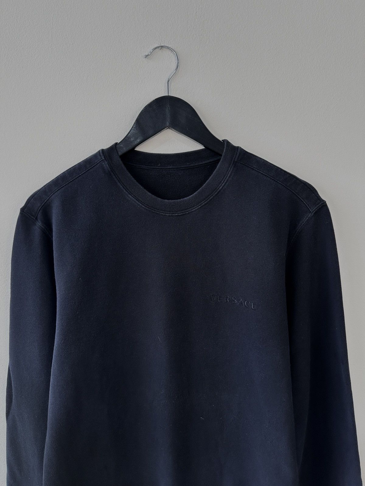 Versace VERSACE Men's Black Crewneck Sweatshirt Pullover Size L Size US M / EU 48-50 / 2 - 10 Thumbnail