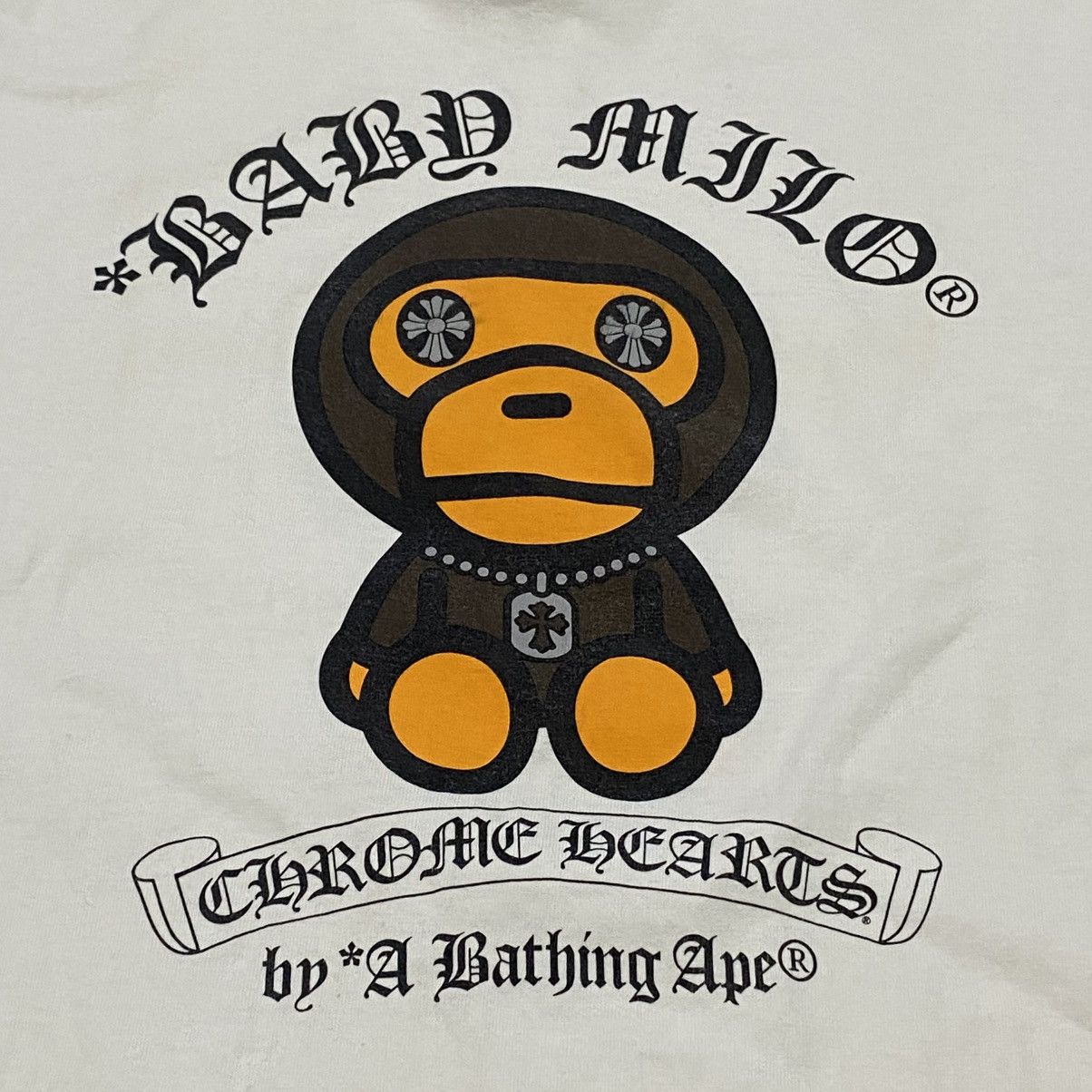 Bape × Chrome Hearts Bape Baby Milo X Chrome Hearts Tshirt Size US S / EU 44-46 / 1 - 6 Thumbnail
