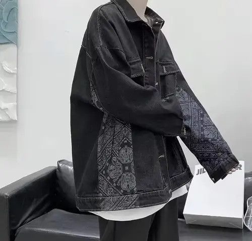 Japanese Brand 💥New Limited Release Side Bandana Denim Jacket Size US M / EU 48-50 / 2 - 8 Thumbnail