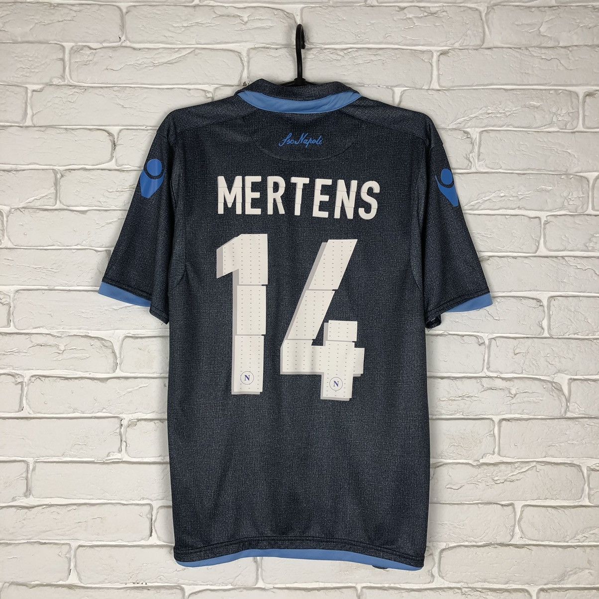Macron Napoli Mertens 2014 2015 away jersey Size US M / EU 48-50 / 2 - 2 Thumbnail