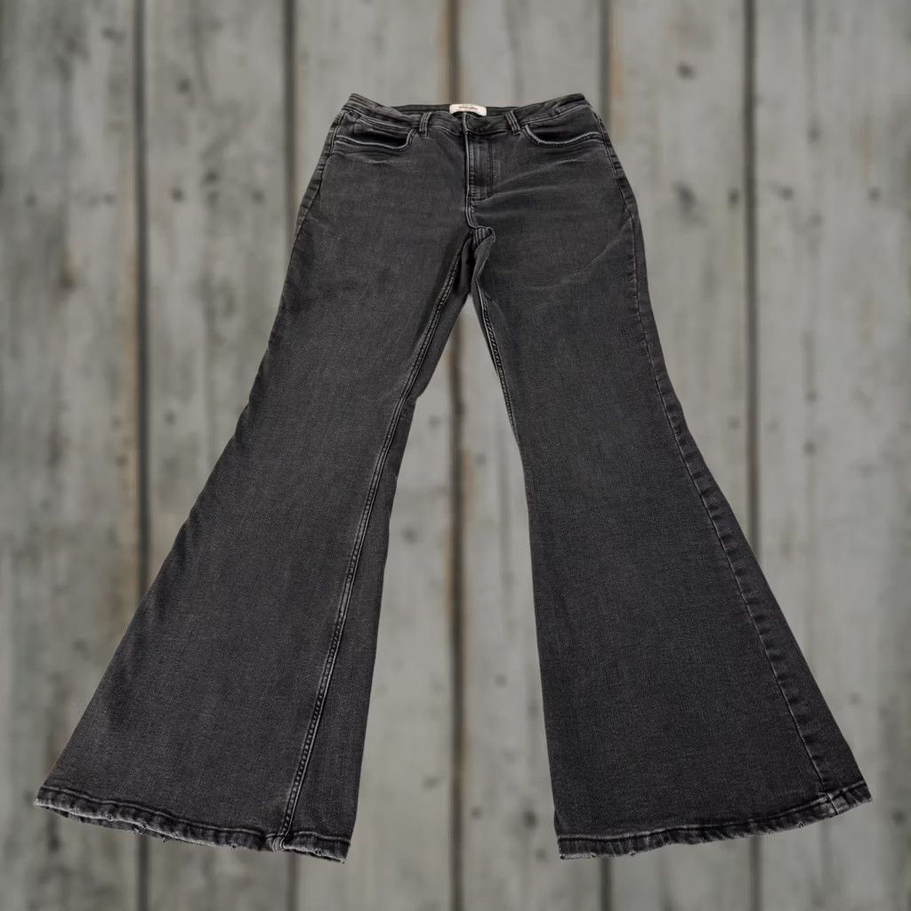 Wrangler Wrangler Jeans Womens 12 Black High Rise Fierce Flare Stretch Denim Pants Bell Size 34" / US 12 / IT 48 - 1 Thumbnail
