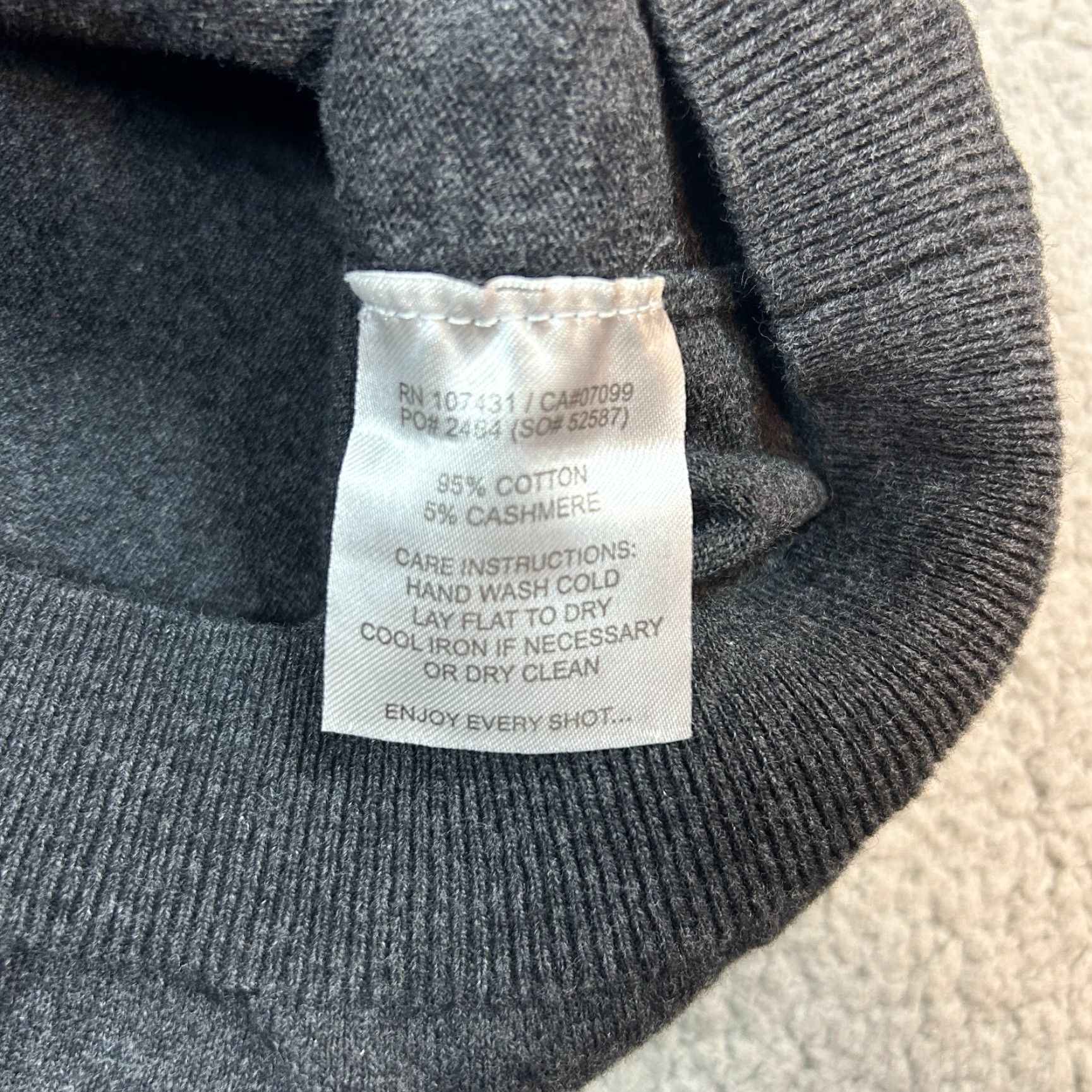 Vintage Linksoul Sweater Mens L Charcoal Gray Knit Crew Neck Elbow Patches Cotton Cashmere Blend Casual-Party-Golf-Outdoor-Preppy Pullover Size US L / EU 52-54 / 3 - 4 Thumbnail