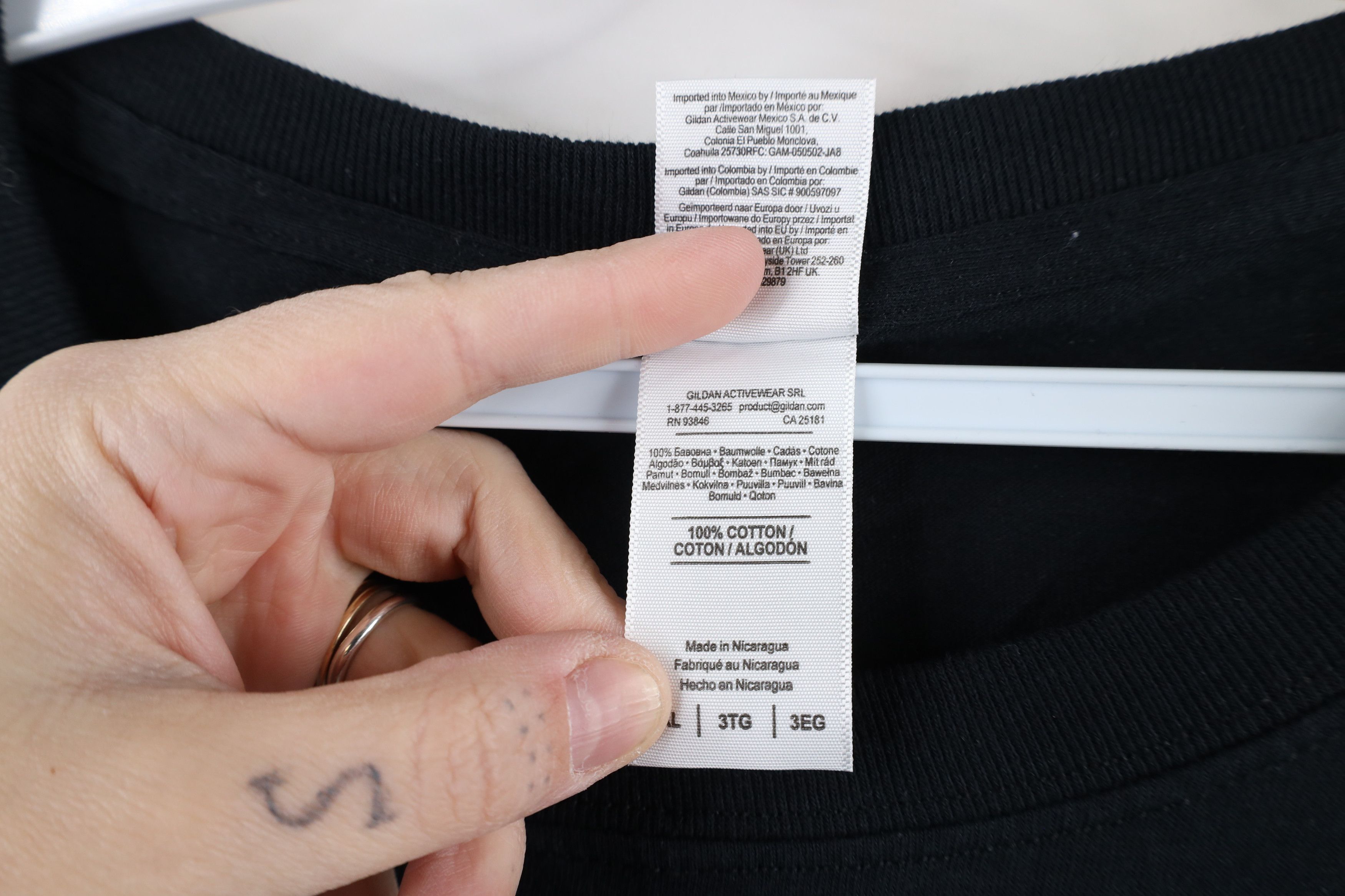 Vintage Deadstock Vintage Y2K Streetwear Short Sleeve T-Shirt Black Size US XXL / EU 58 / 5 - 7 Thumbnail