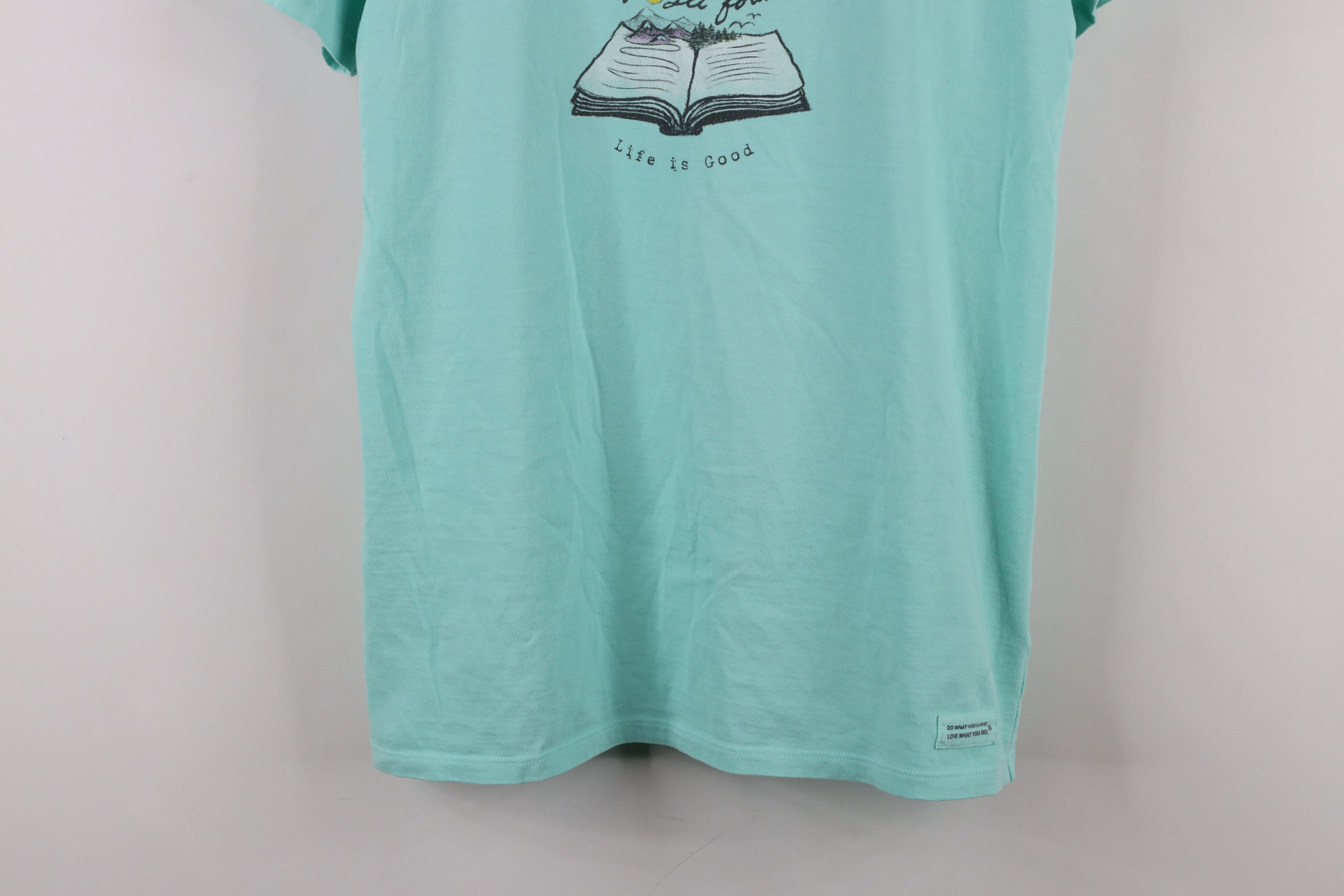 Life is Good × Vintage Life Is Good Spell Out Get Lost Get Found Book T-Shirt Size M / US 6-8 / IT 42-44 - 3 Thumbnail