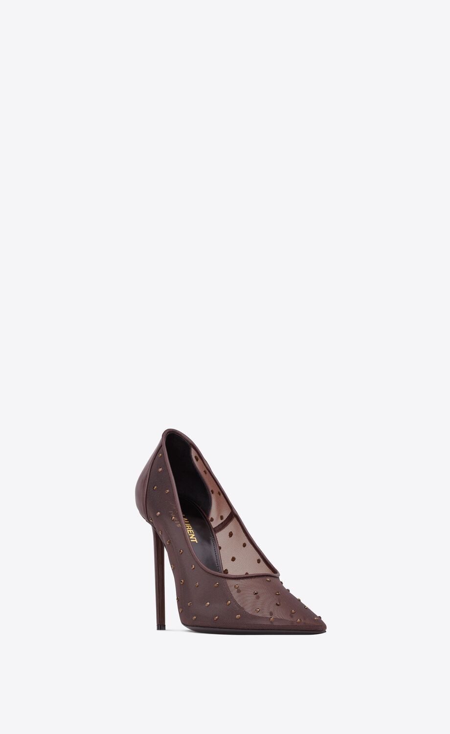 image of YVES Saint Laurent Anja Pumps In Rhinestone Mesh Shoes, Women's (Size 8)