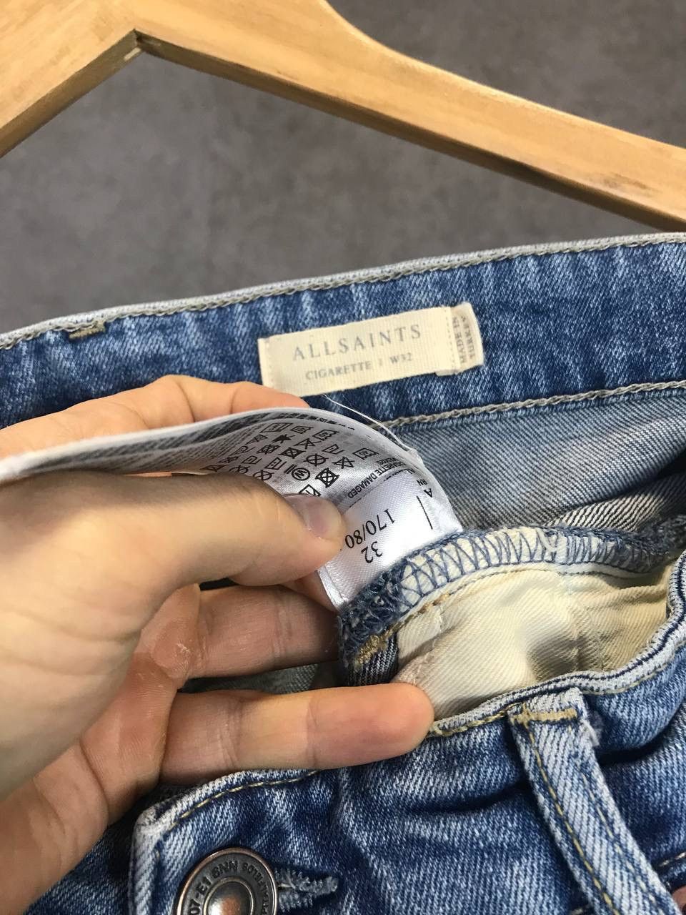 Allsaints Allsaints Cigarette designer distressed denim jeans Size US 32 / EU 48 - 5 Thumbnail